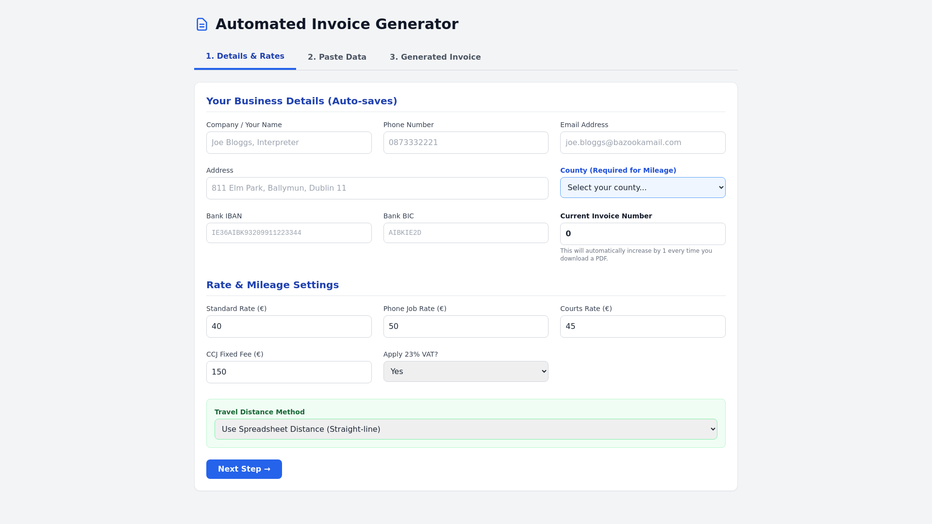website screenshot of https://invoice-generator-2.pages.dev/