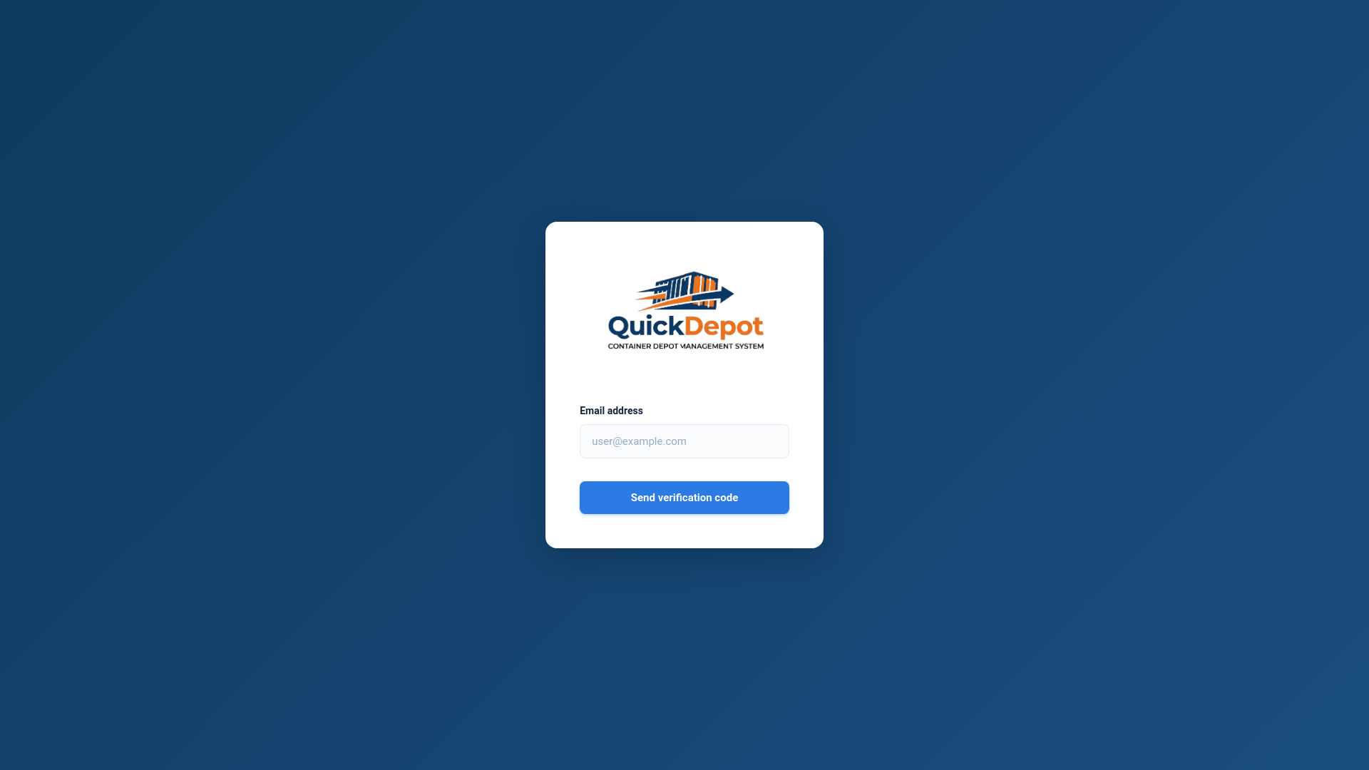 website screenshot of https://quickdepot.app/