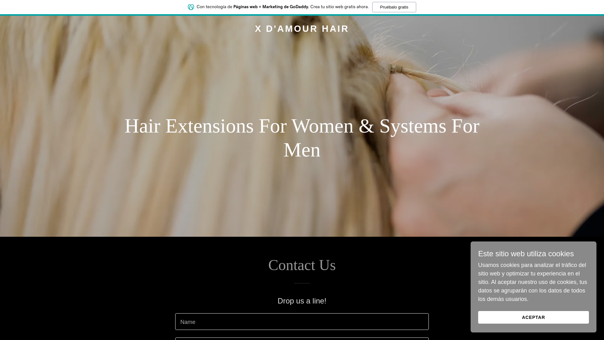 website screenshot of https://xdamour.com/