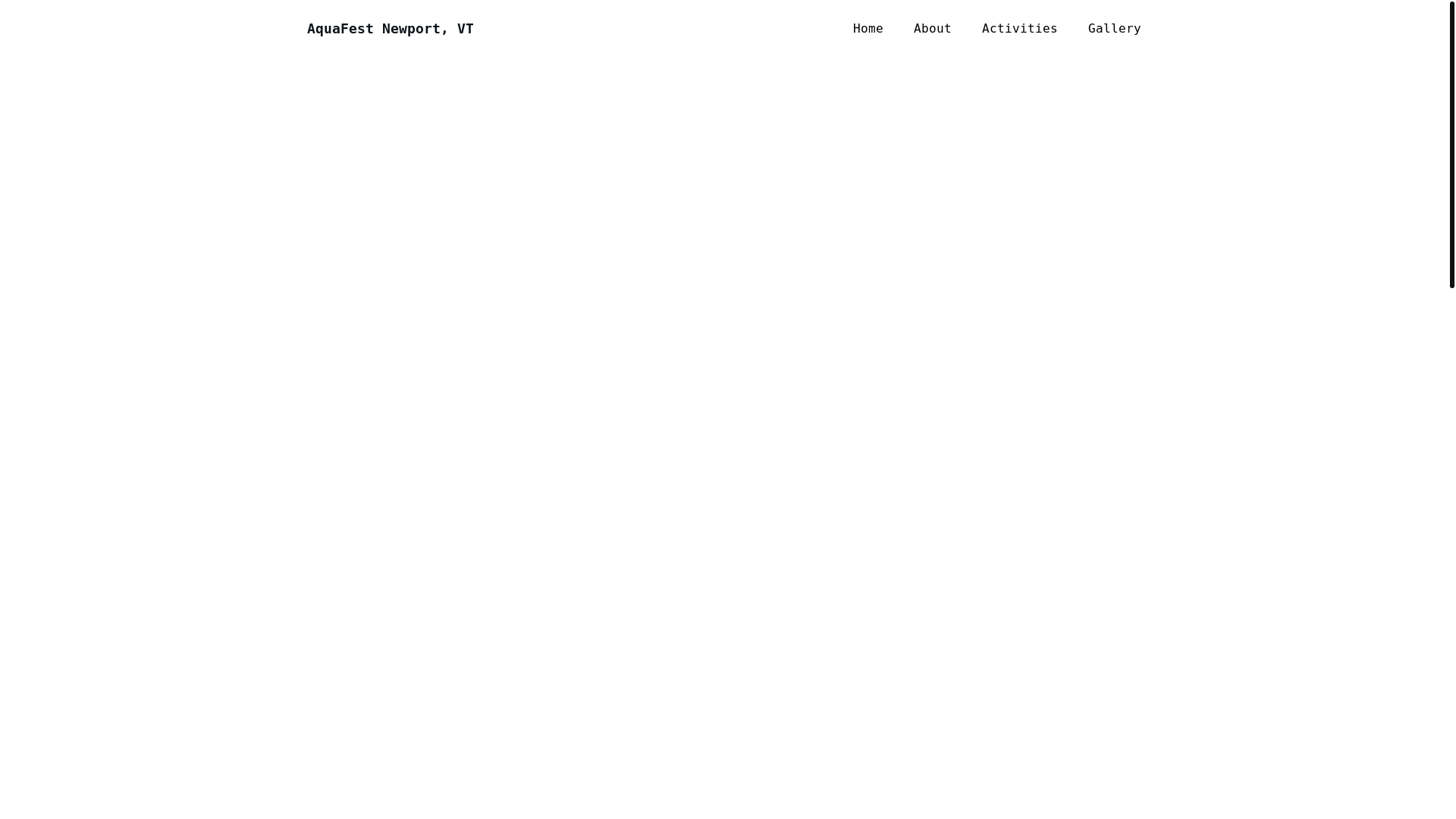 website screenshot of https://aquafestvt.com/
