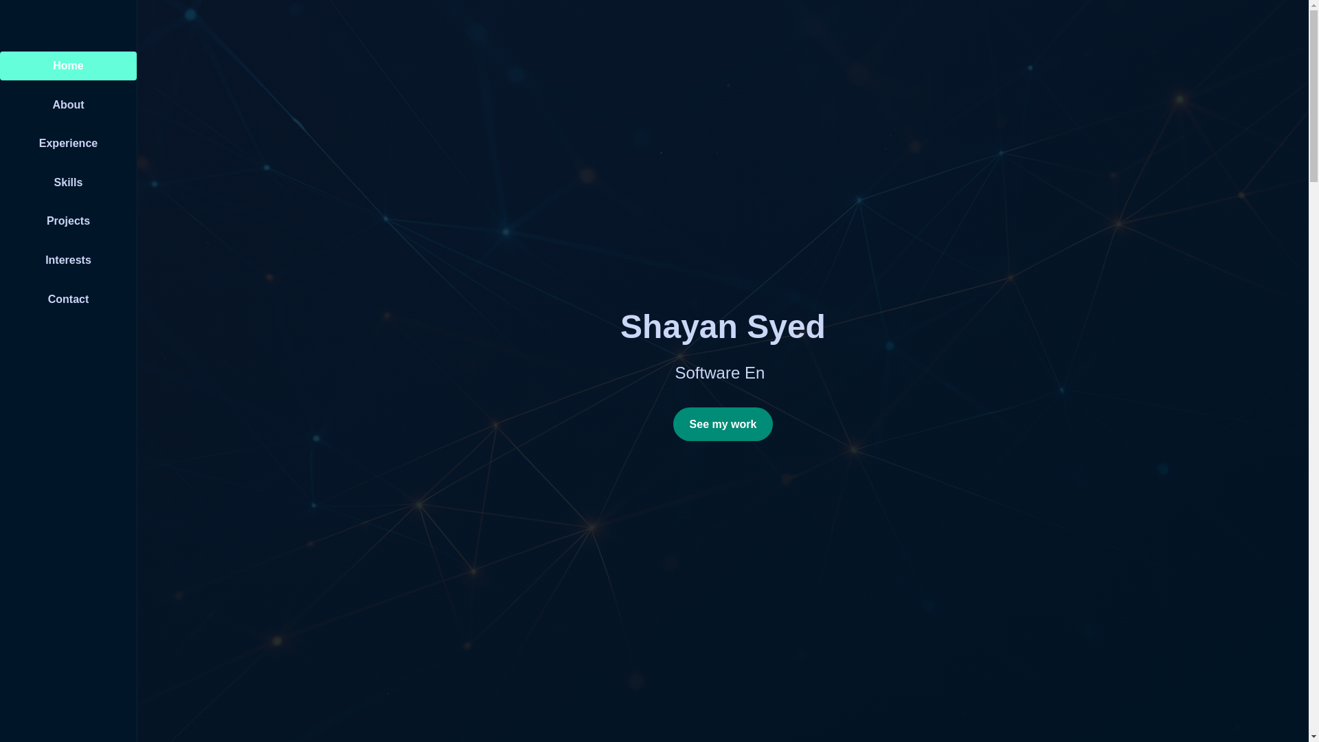 website screenshot of https://shayansyed.me/