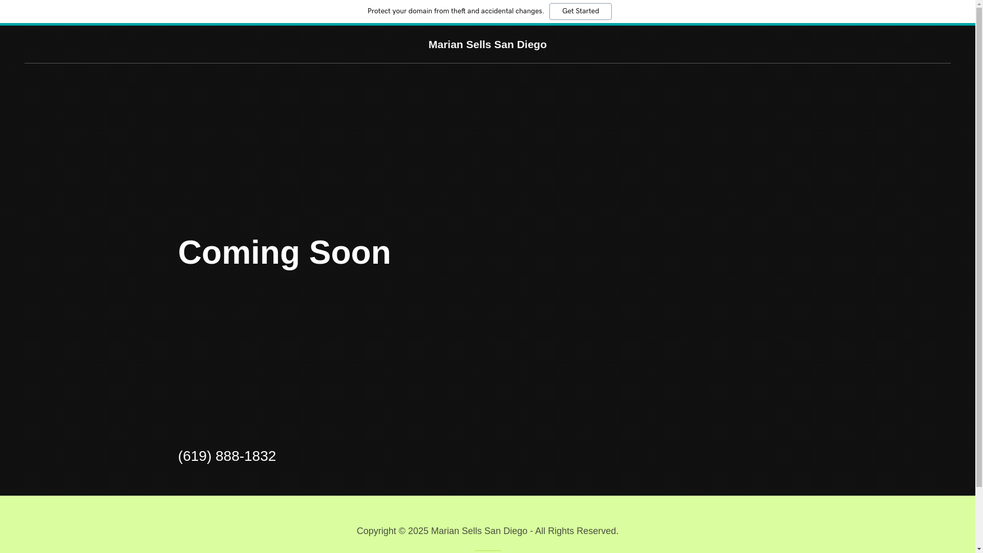website screenshot of https://mariansellssandiego.com/