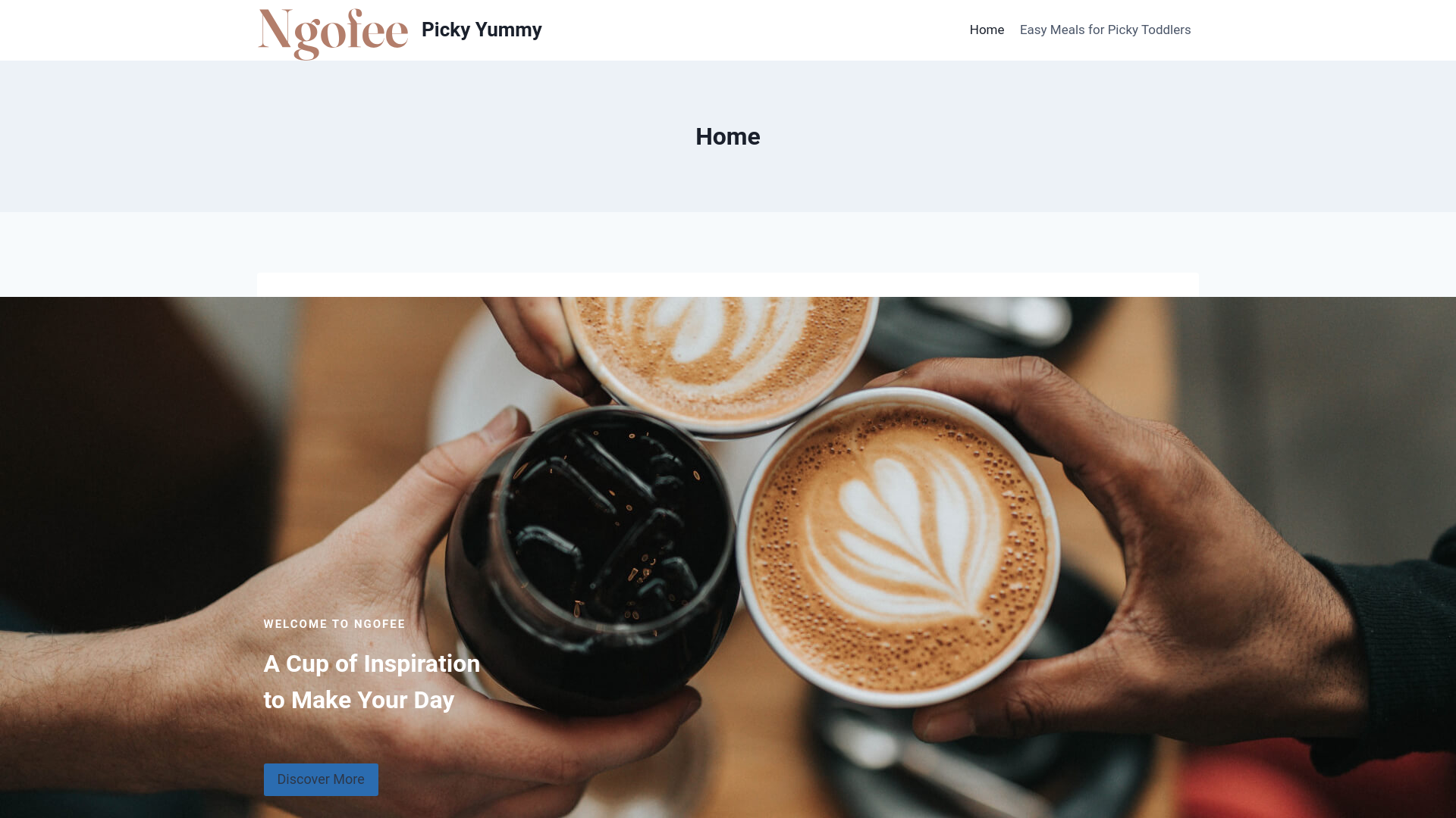 website screenshot of https://pickyyummy.com/