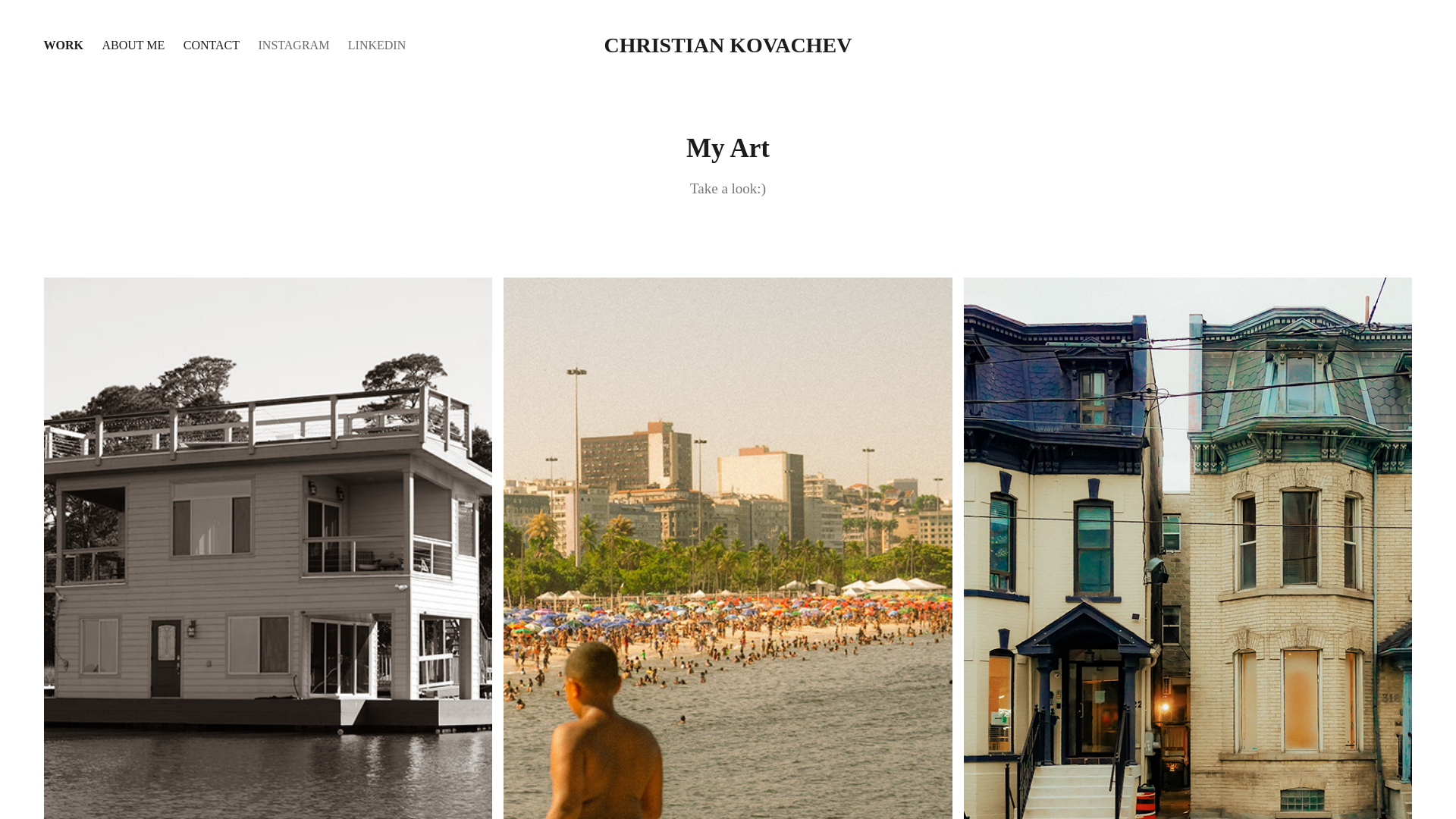 website screenshot of https://christiankovachev.com