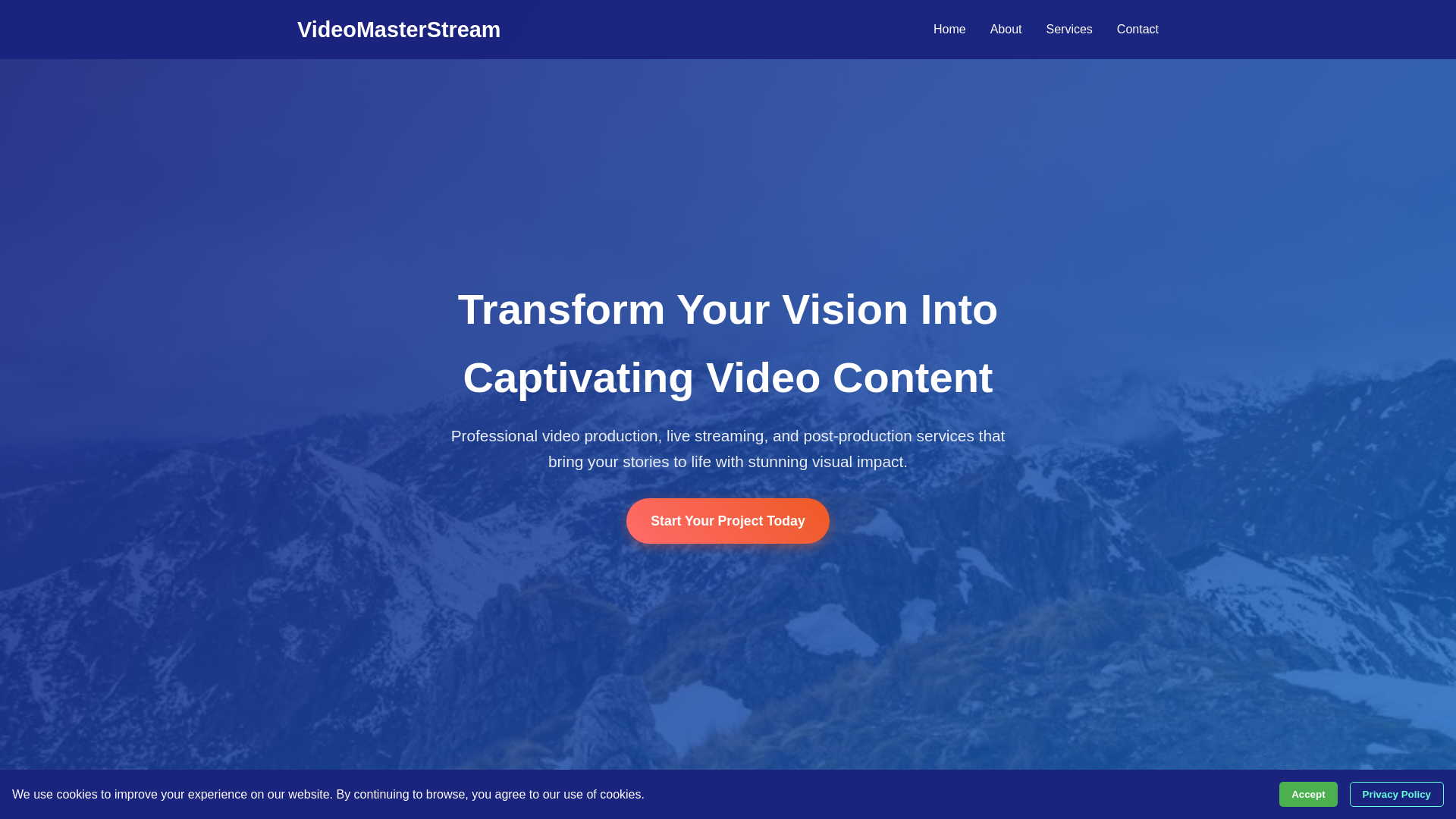 website screenshot of https://videomasterstream.click/