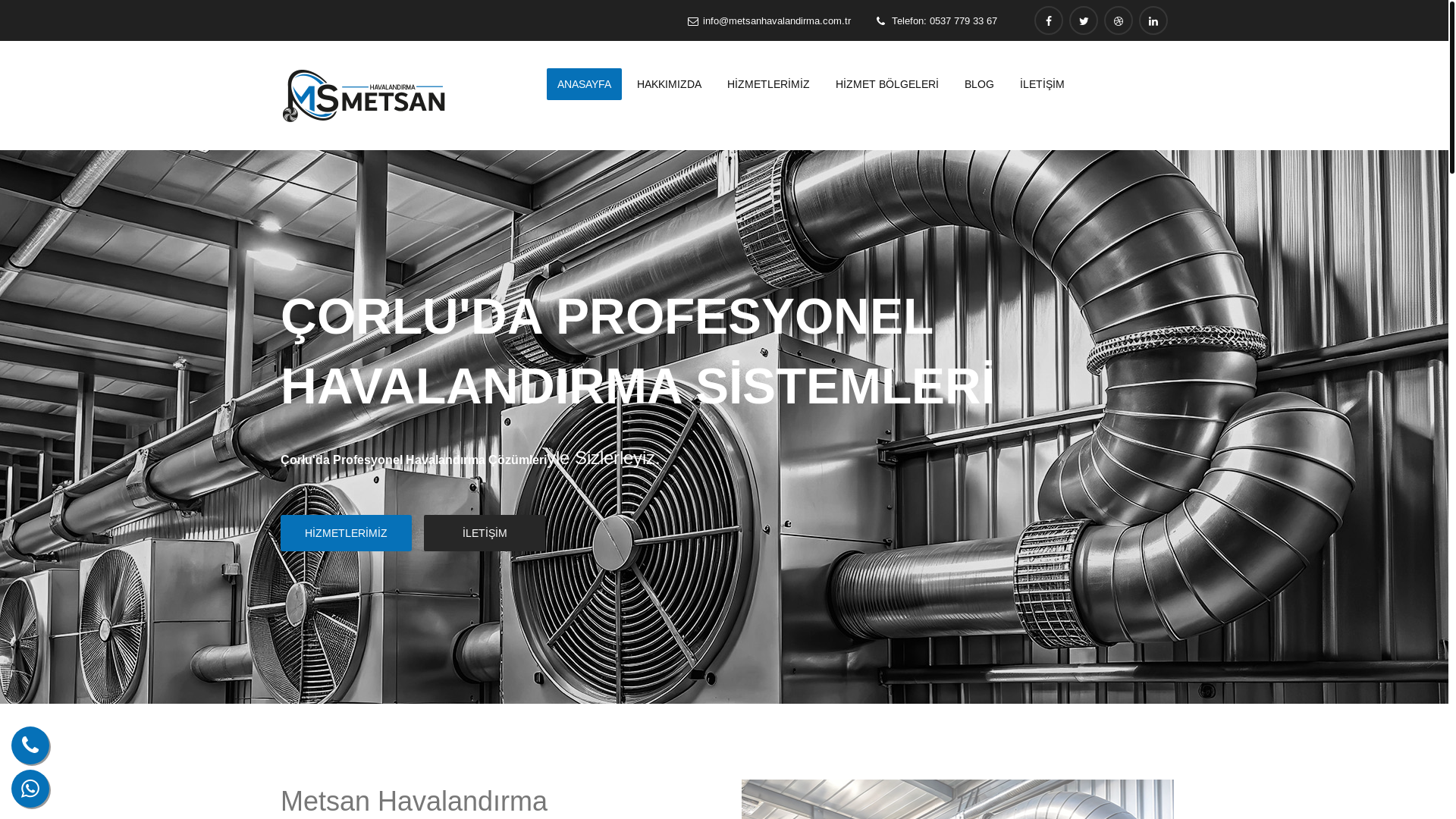 website screenshot of https://metsanhavalandirma.com.tr/