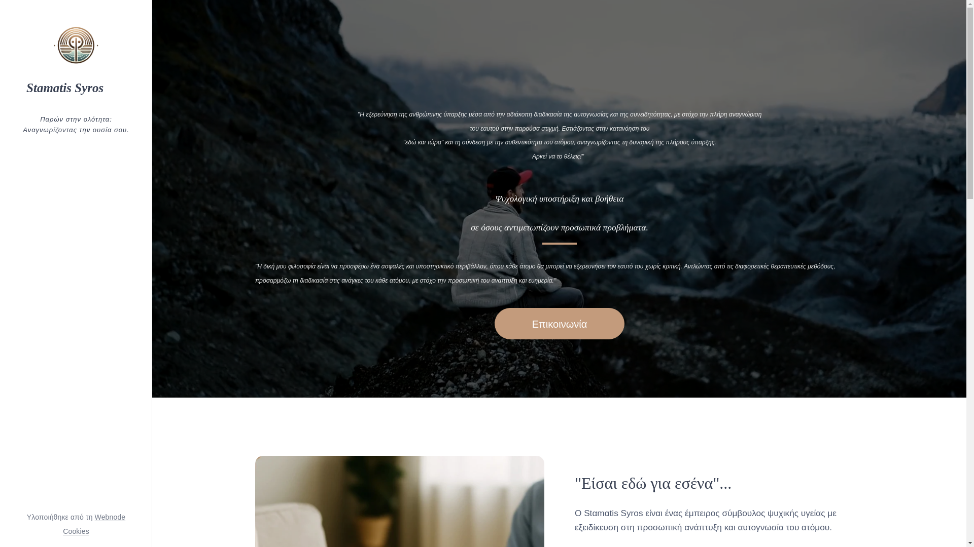 website screenshot of https://stamatis-syros.com/