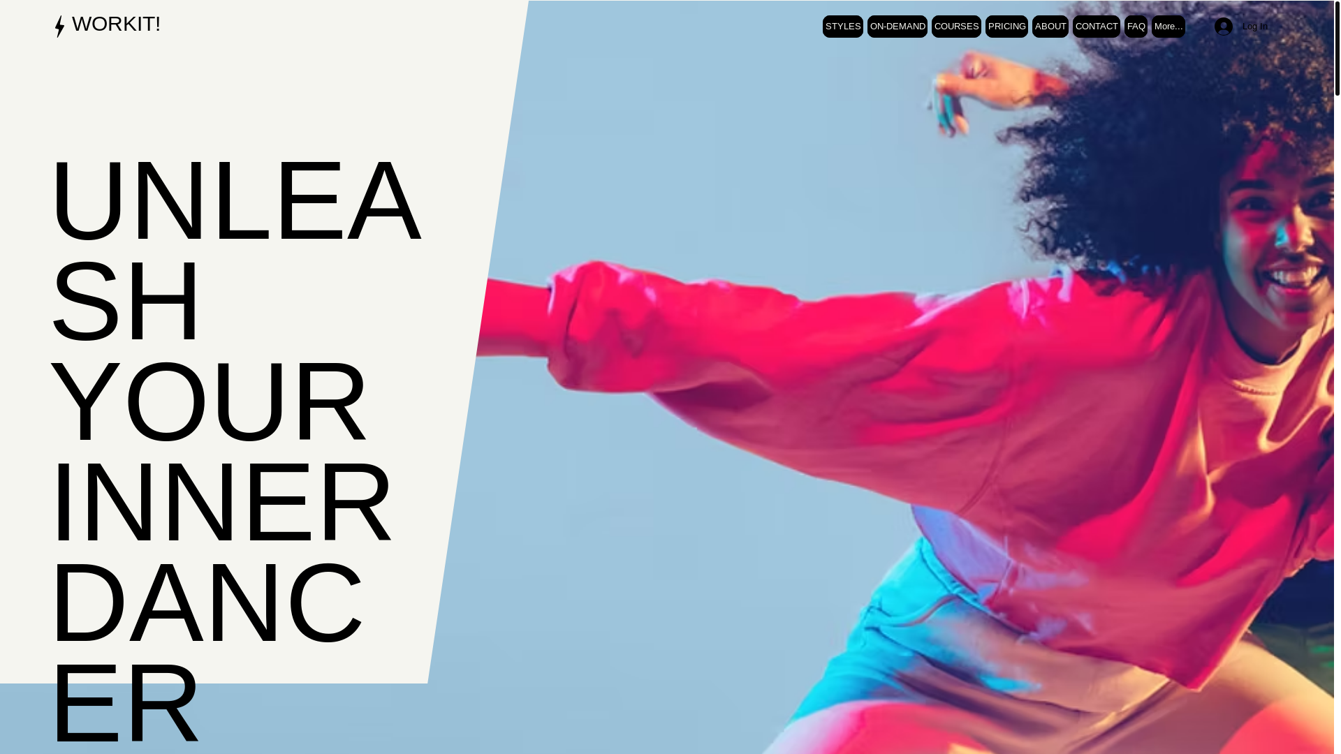 website screenshot of https://stellaonlinedancestudio.com/