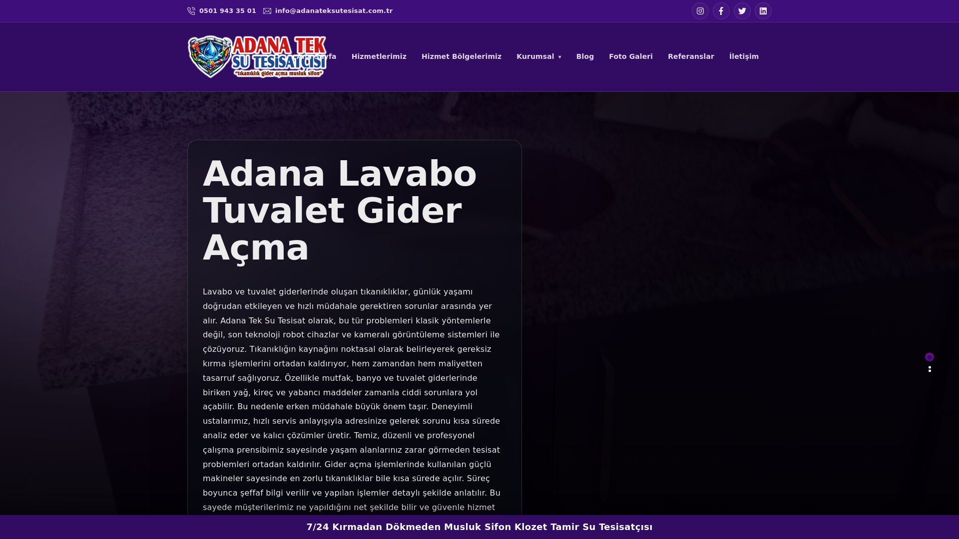 website screenshot of https://adanateksutesisat.com.tr