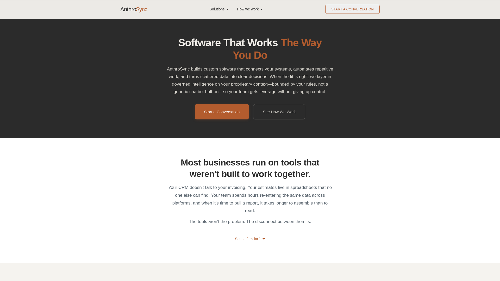 website screenshot of https://anthrosync.pages.dev/