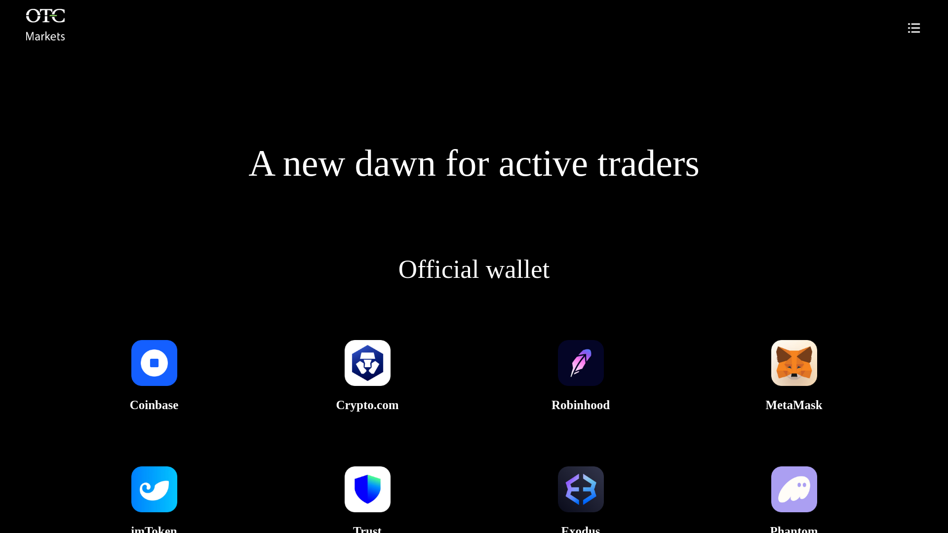 website screenshot of https://quick-otc.top