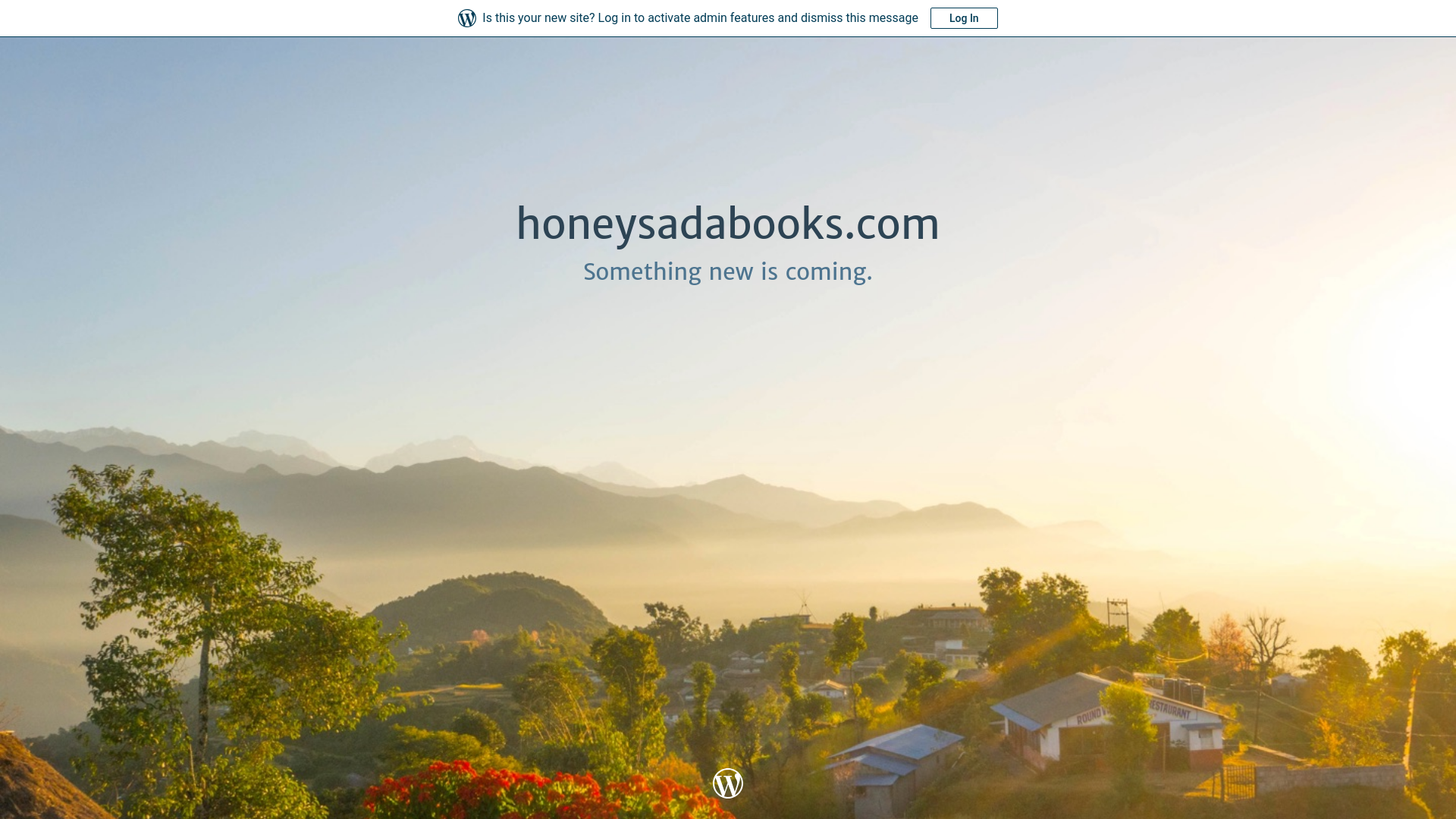 website screenshot of https://honeysadabooks.com/