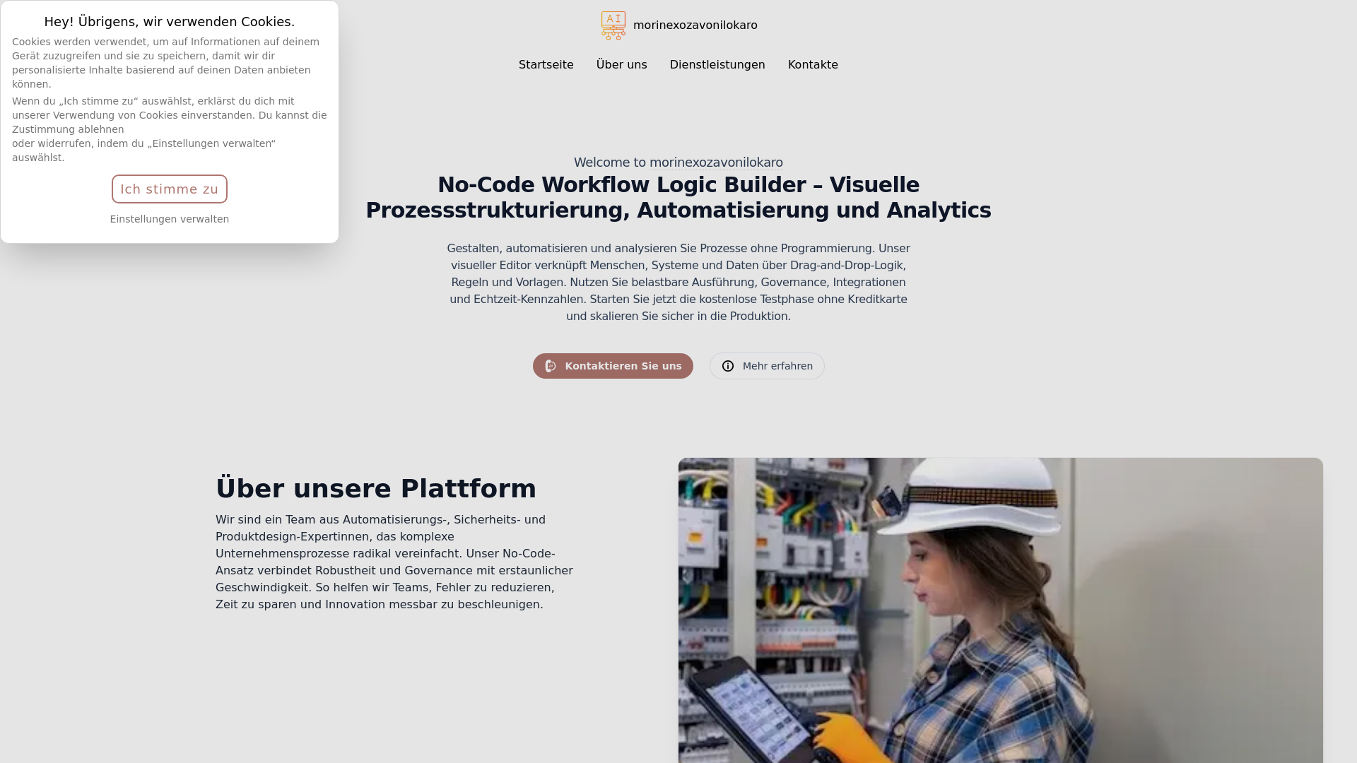 website screenshot of https://morinexozavonilokaro.click/
