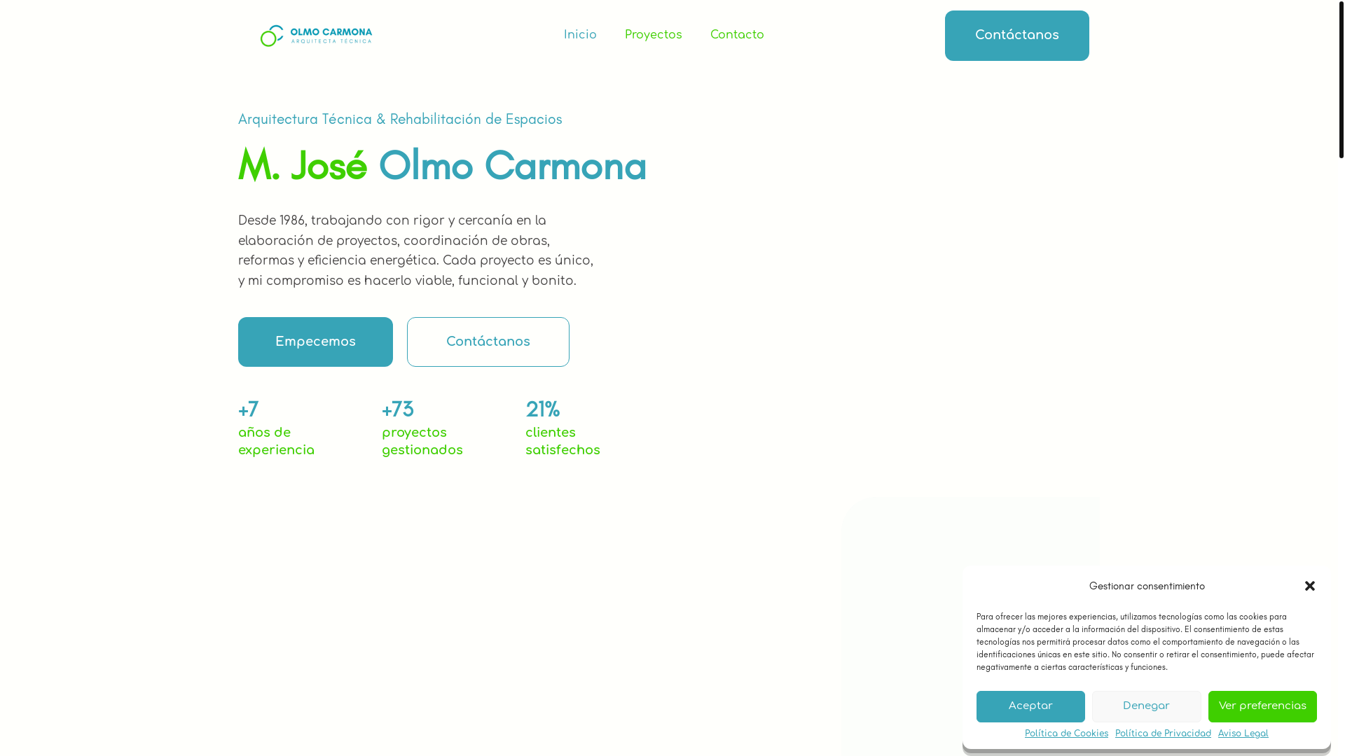 website screenshot of https://olmocarmona.es/
