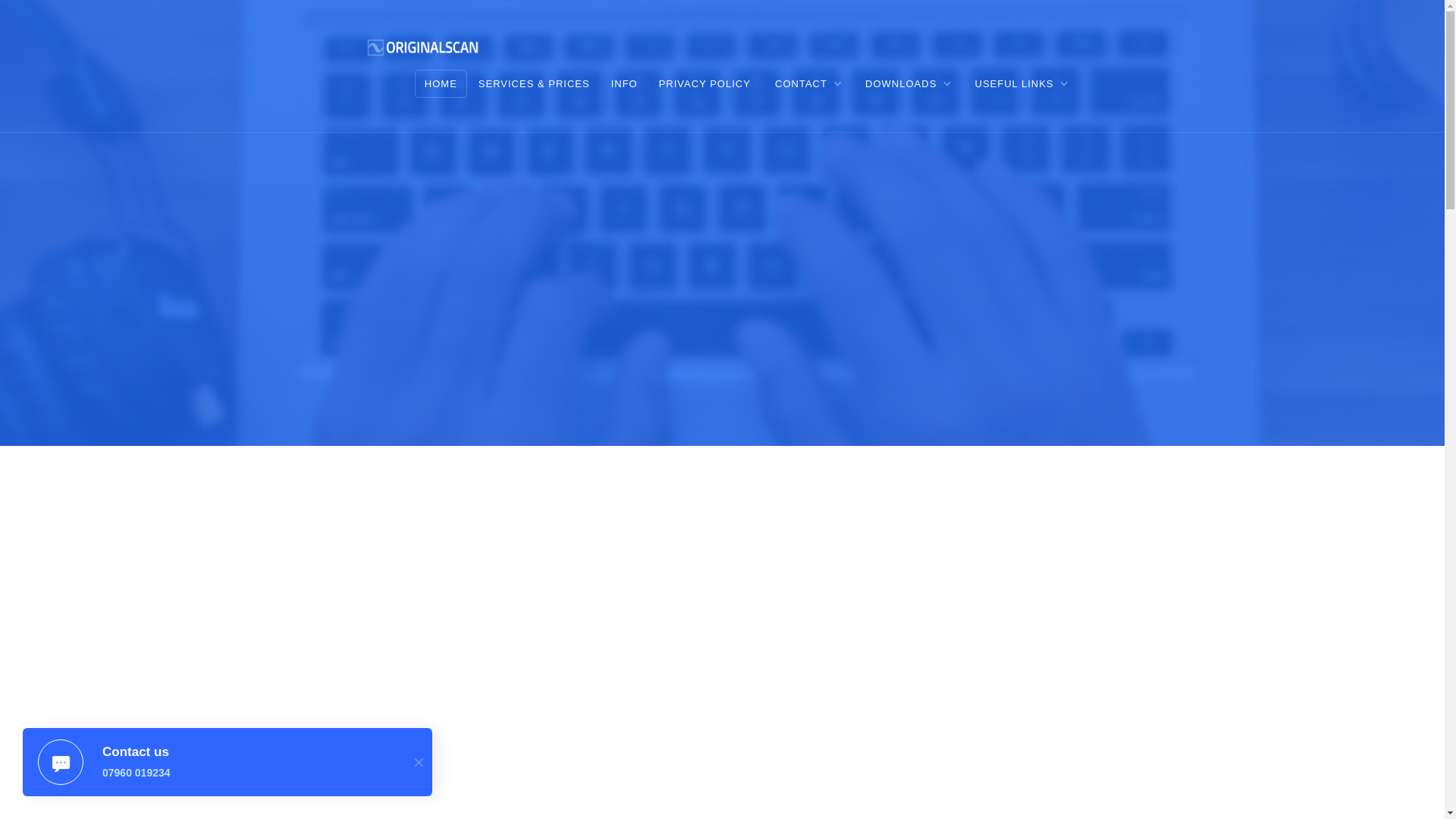 website screenshot of https://originalscan.co.uk/