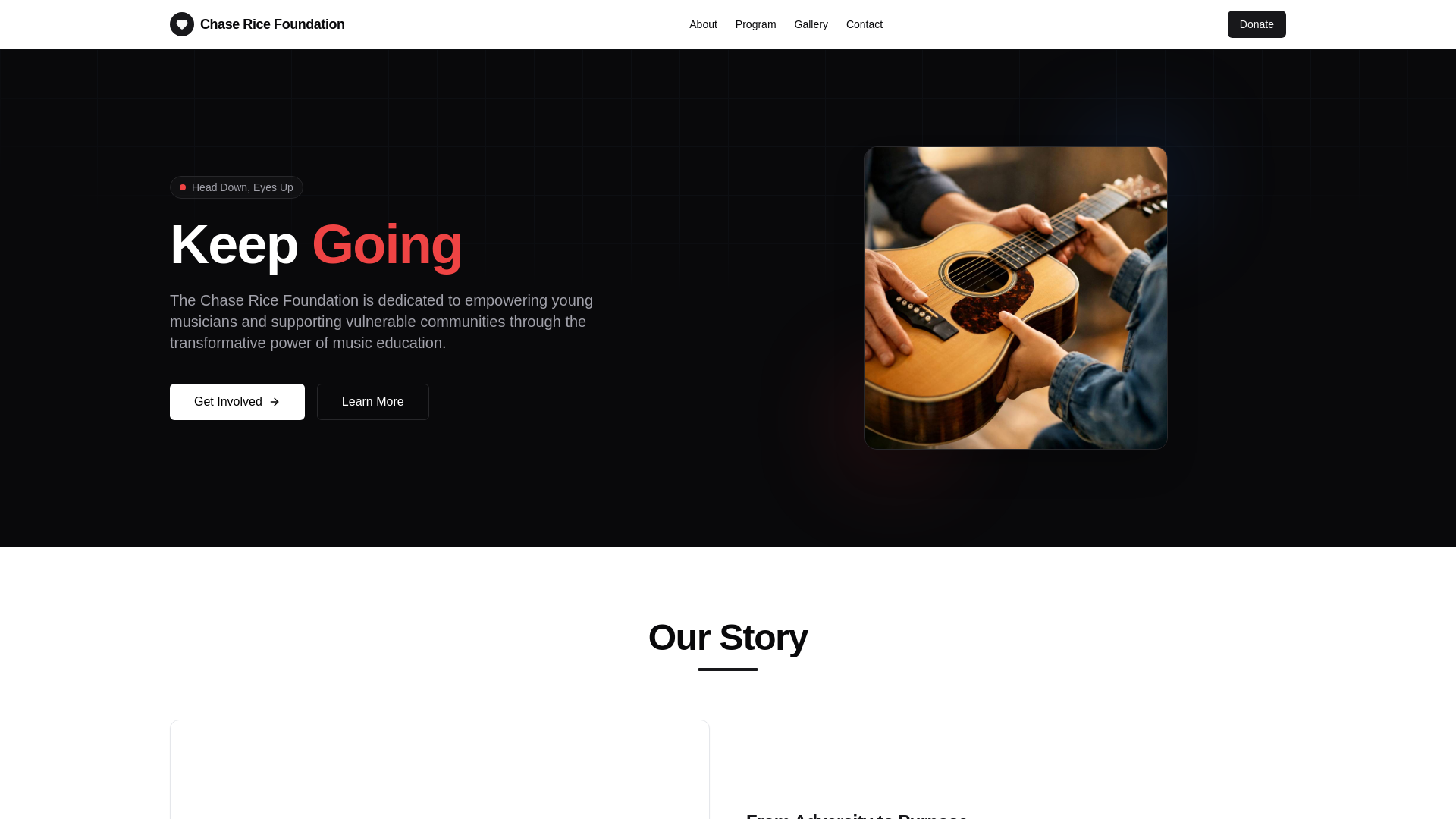 website screenshot of https://chasericebms.org/