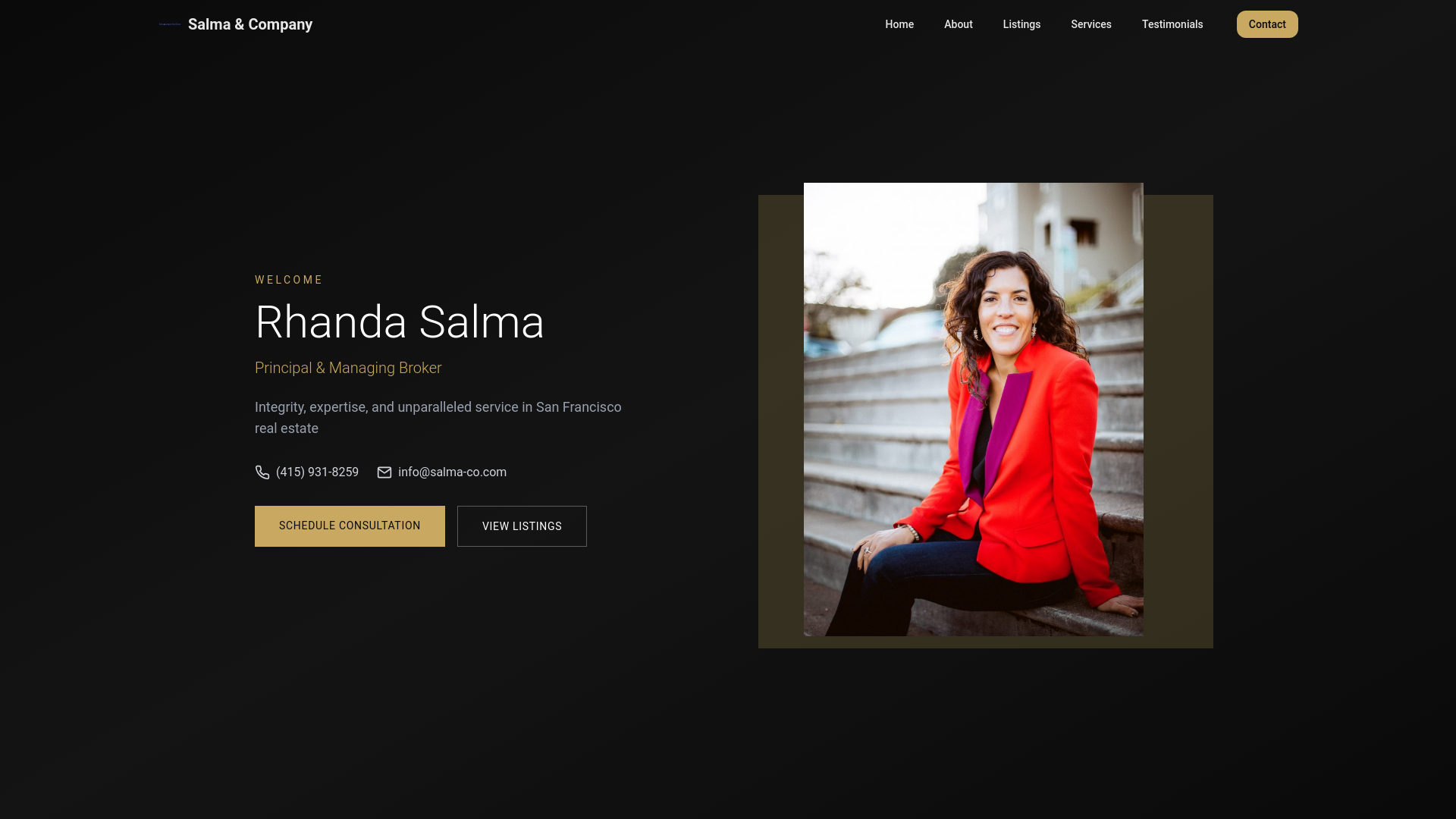 website screenshot of https://rhanda-salma.pages.dev/