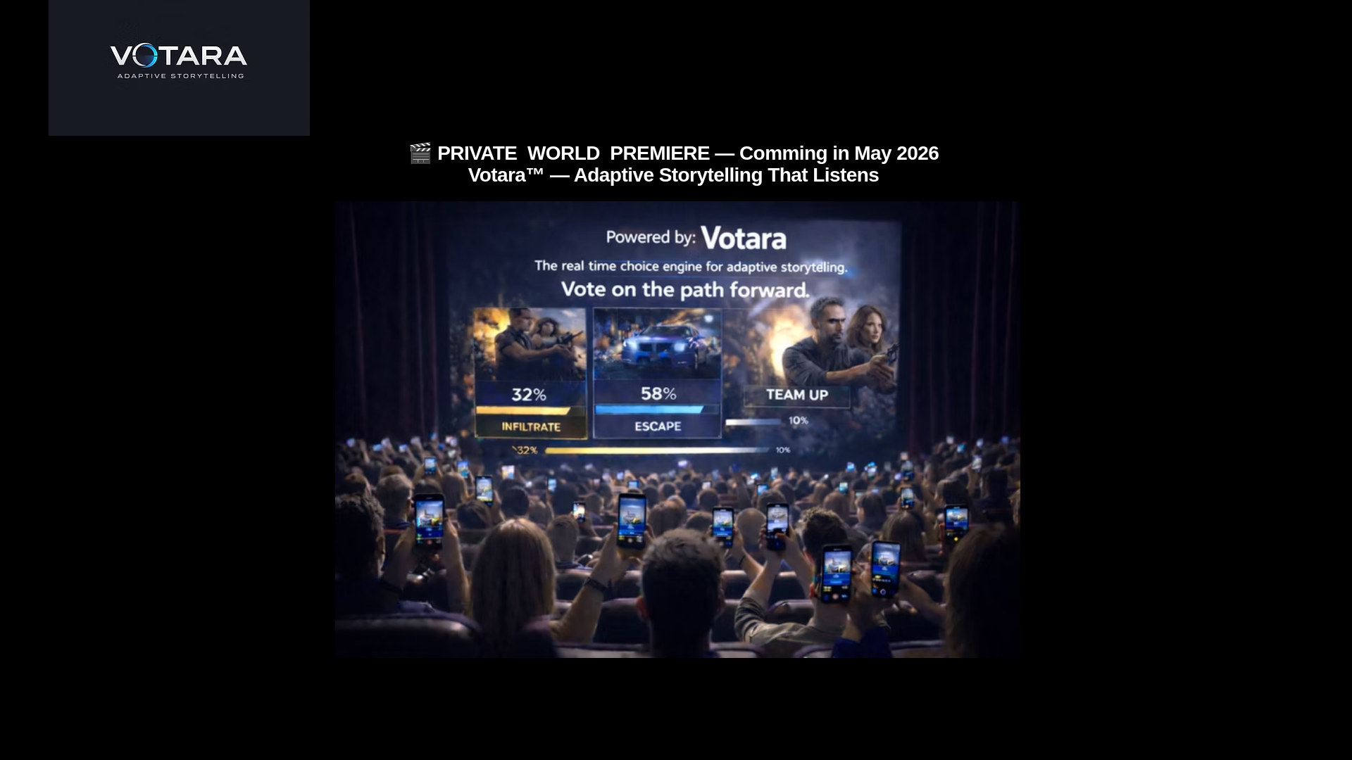 website screenshot of https://votara.media/