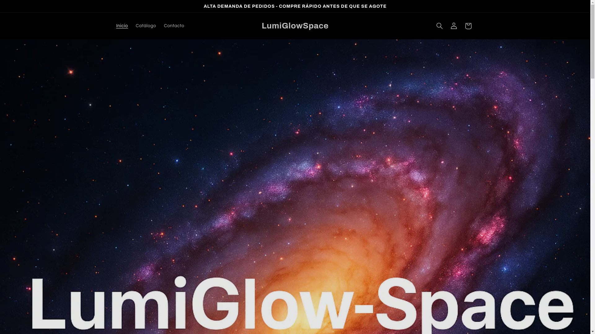 website screenshot of https://lumiglowspace.com/