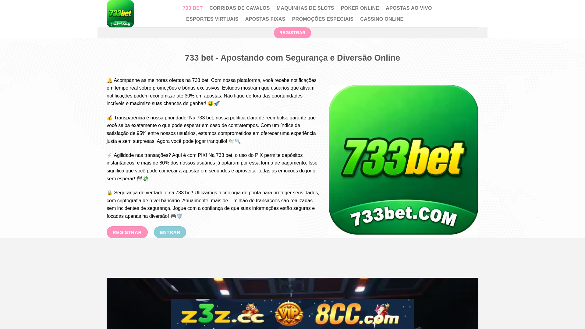 website screenshot of https://733betsh.com/