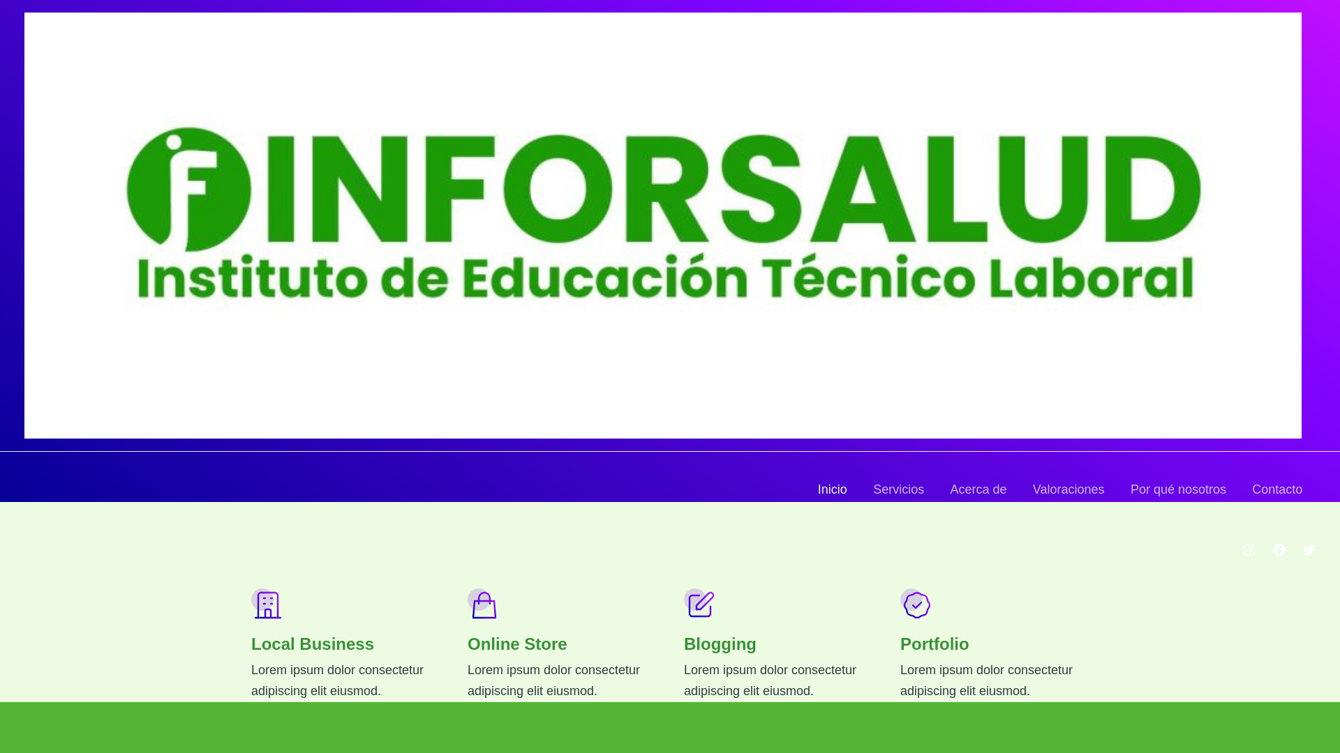 website screenshot of https://inforsalud2026.edu.co/