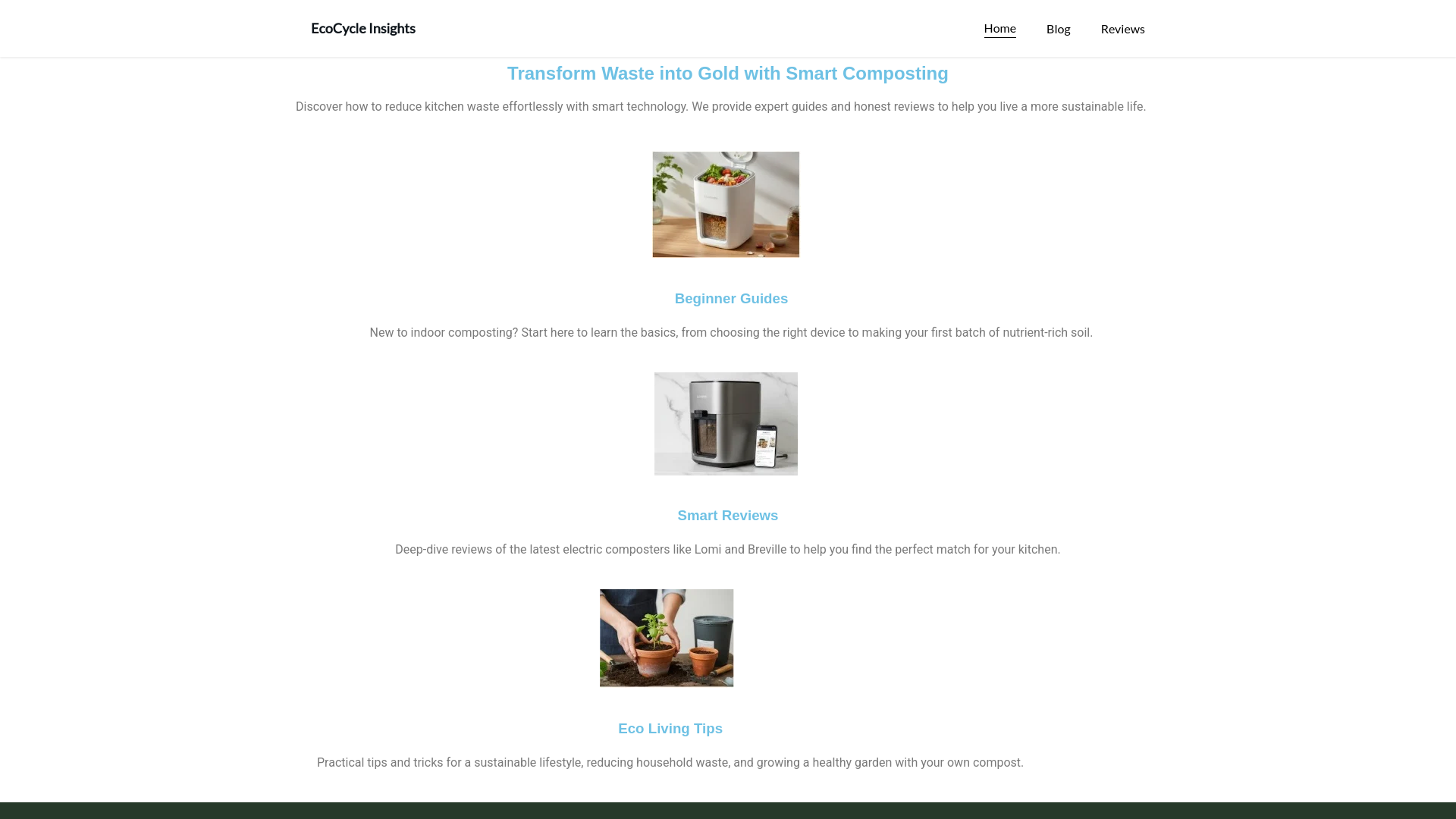 website screenshot of https://smartcompostguide.com/