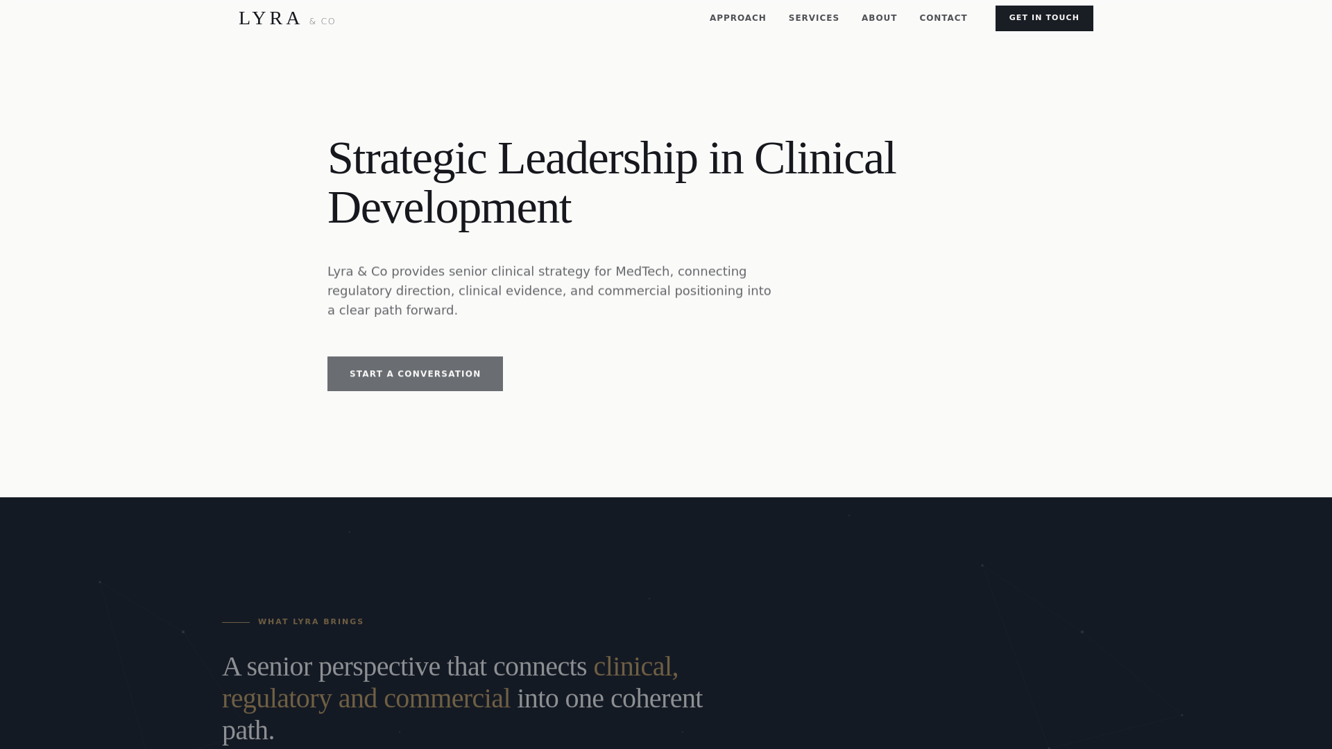 website screenshot of https://dmryandco.com/