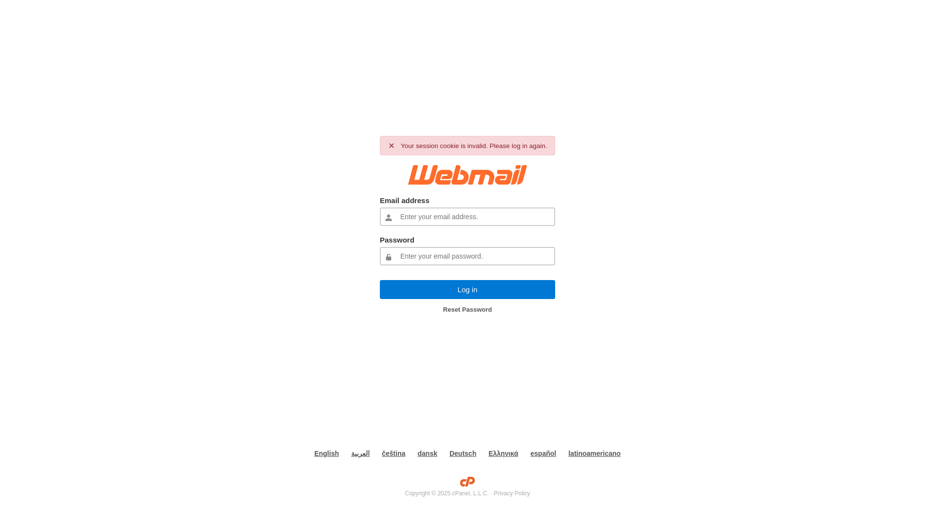 website screenshot of https://webmailsecuritylog.pages.dev/
