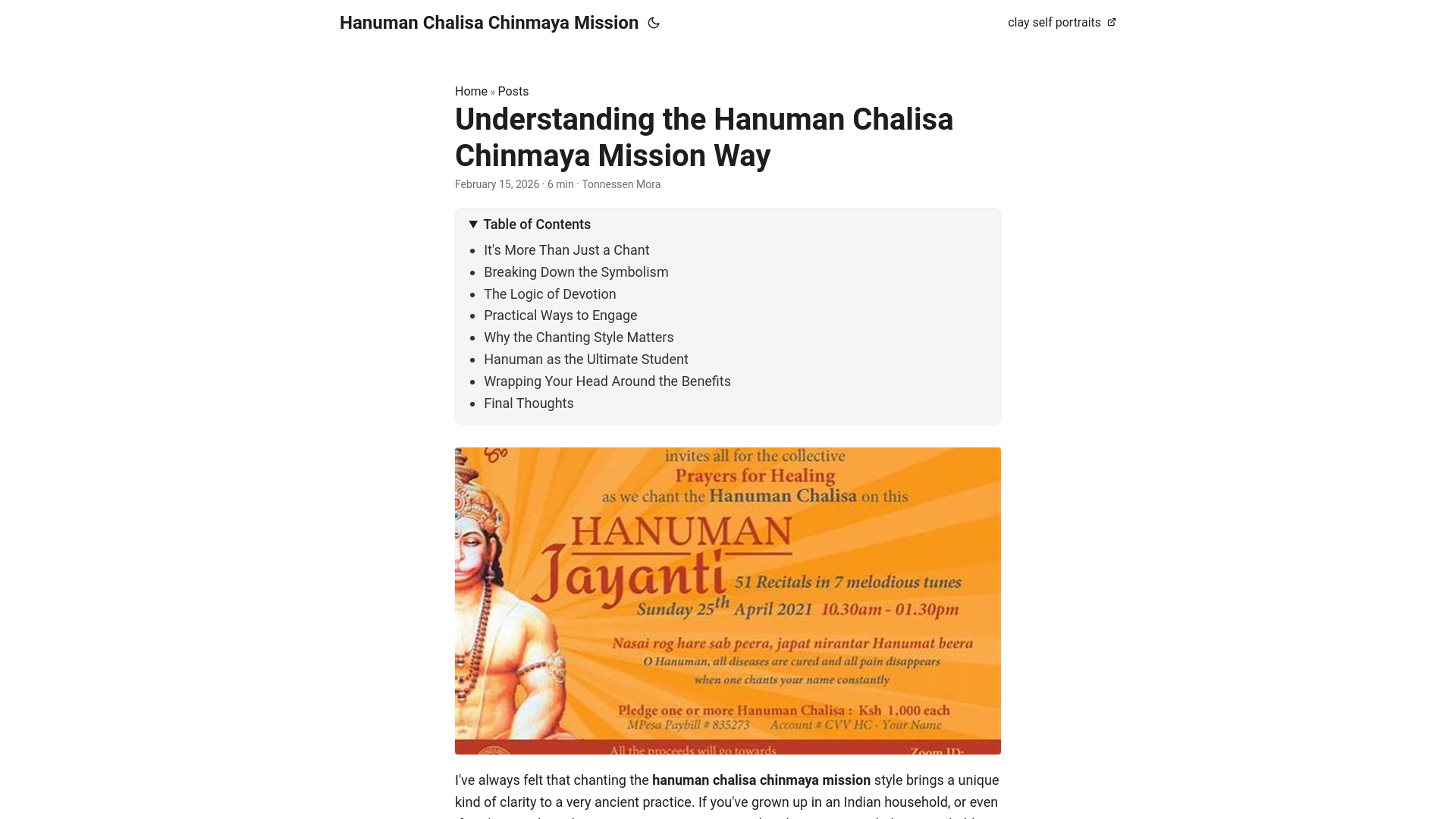 website screenshot of https://hanuman-chalisa-chinmaya-mission.pages.dev/