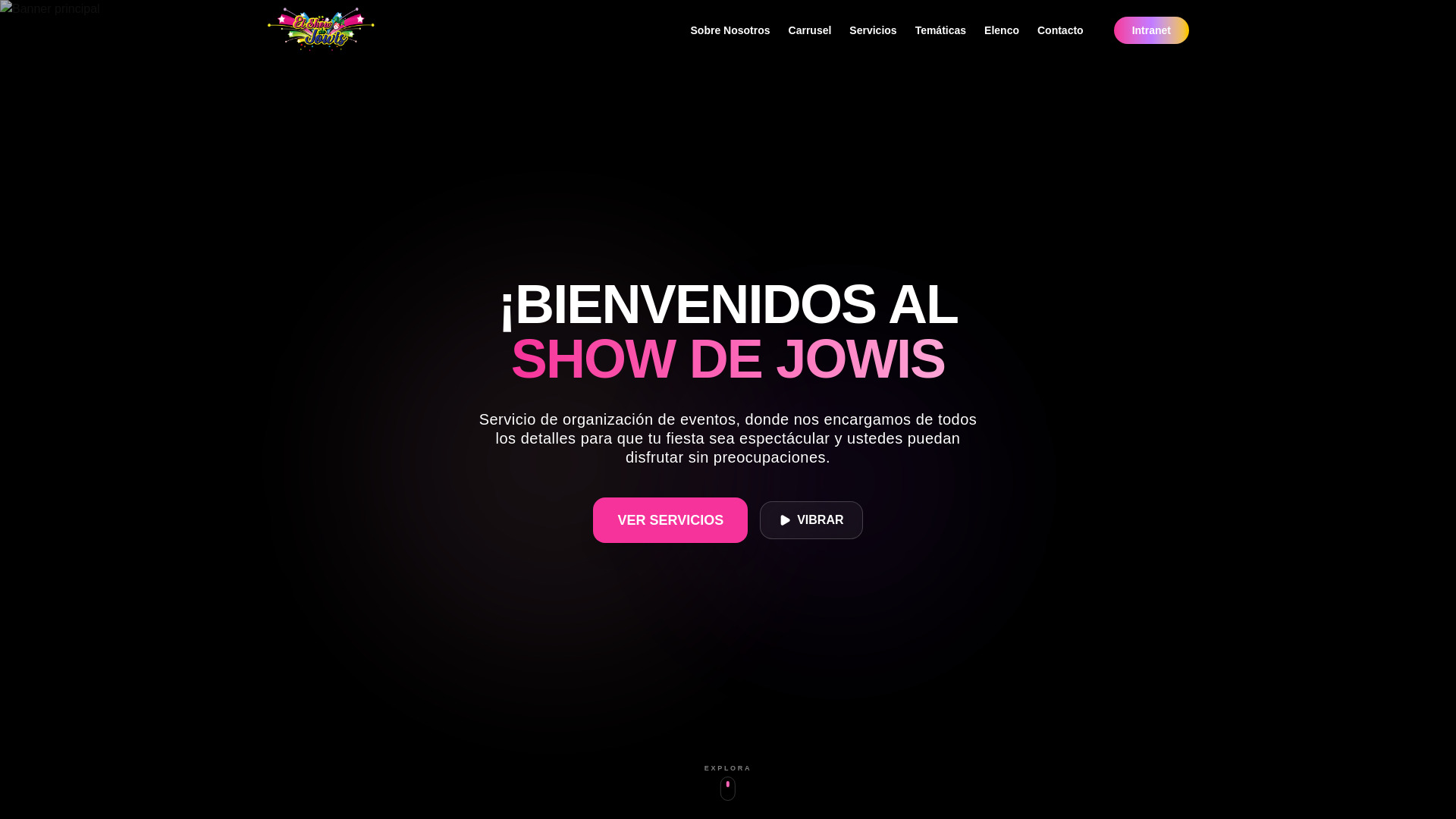 website screenshot of https://showdejowisiquitos.com/