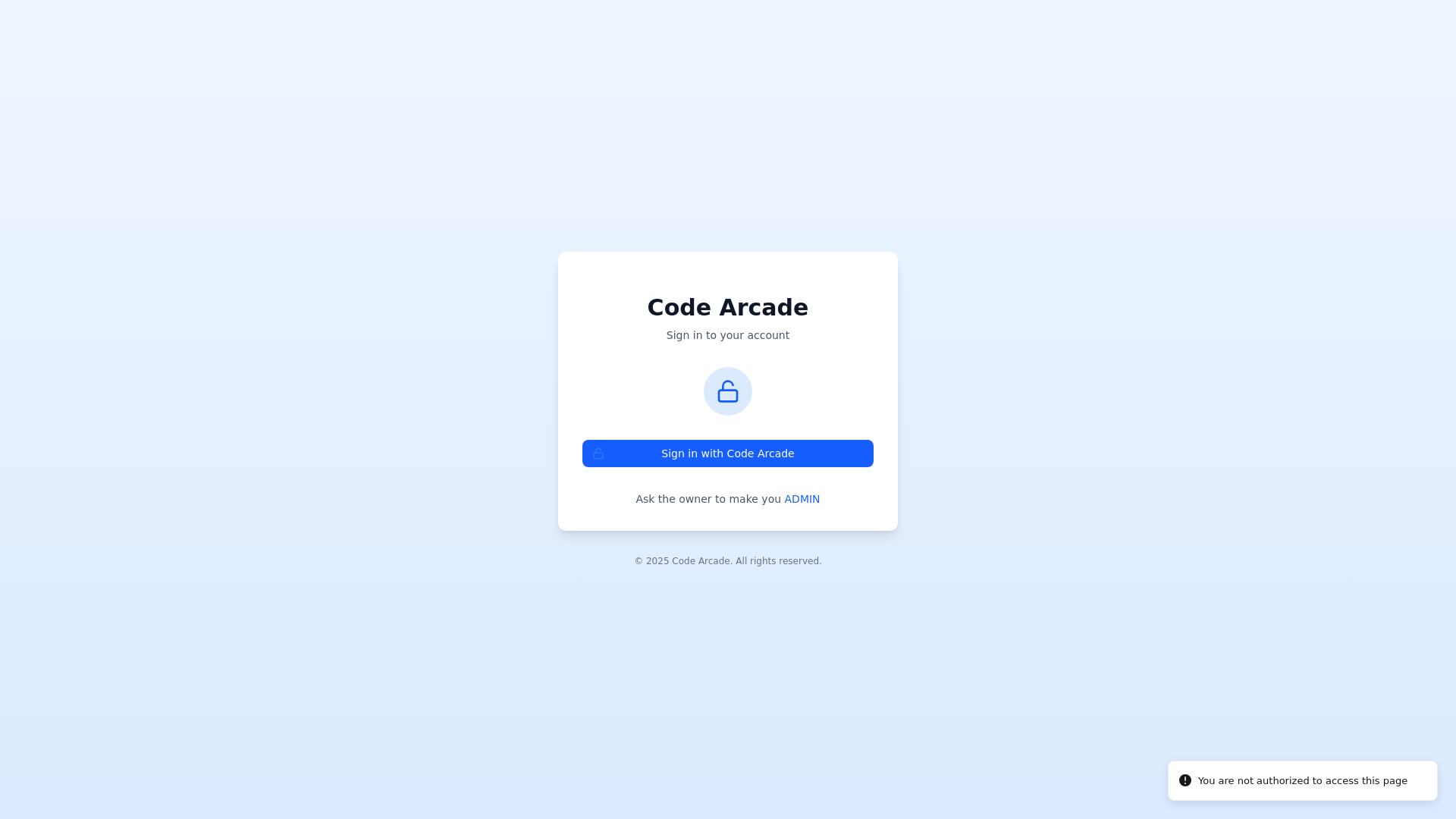 website screenshot of https://code-arcade-dashboard.pages.dev/