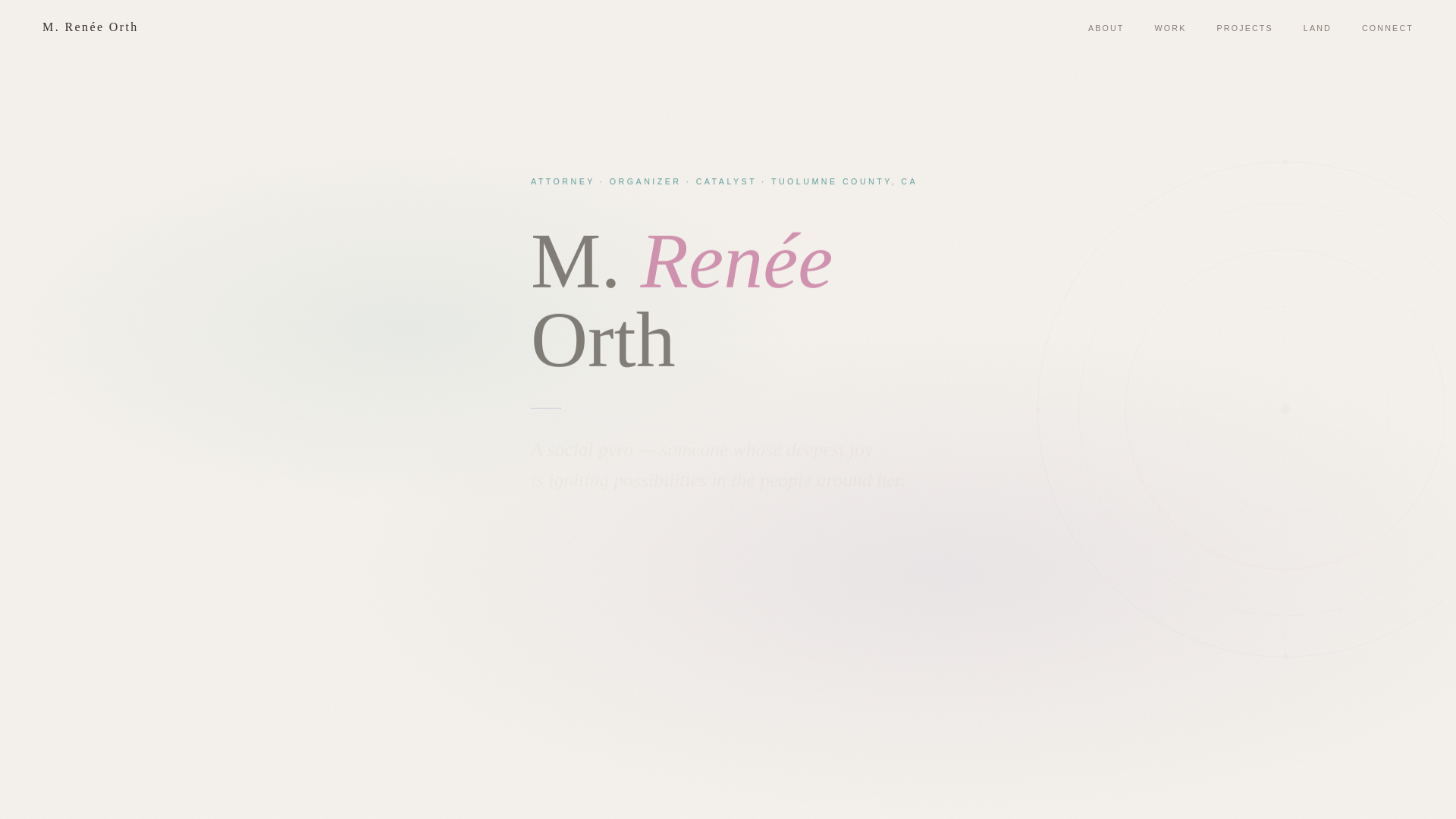 website screenshot of https://reneeorth.com/