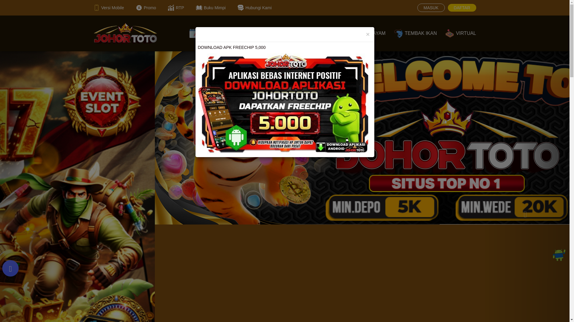 website screenshot of https://johortotokan.com/