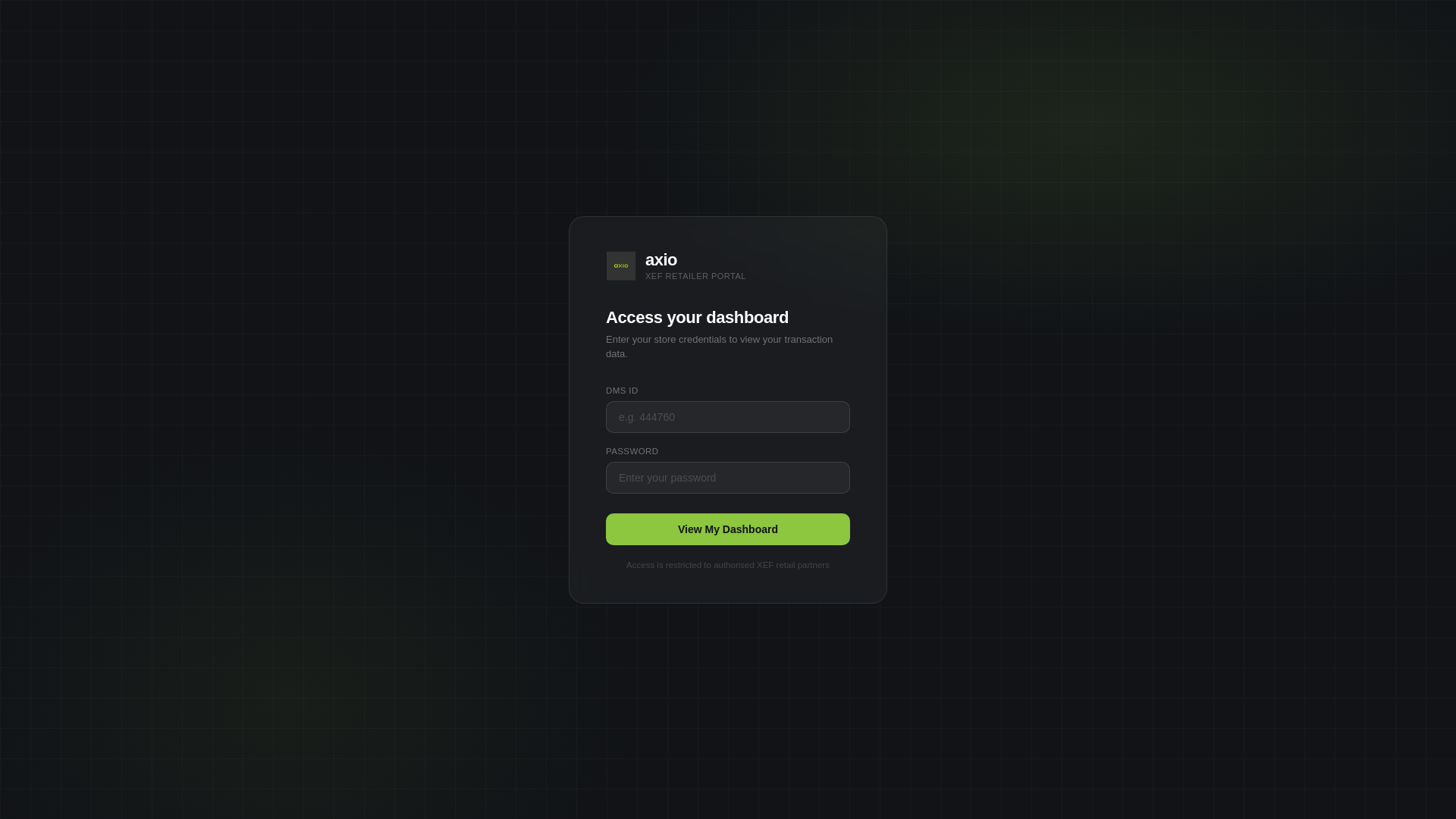 website screenshot of https://xefdashboard.com/