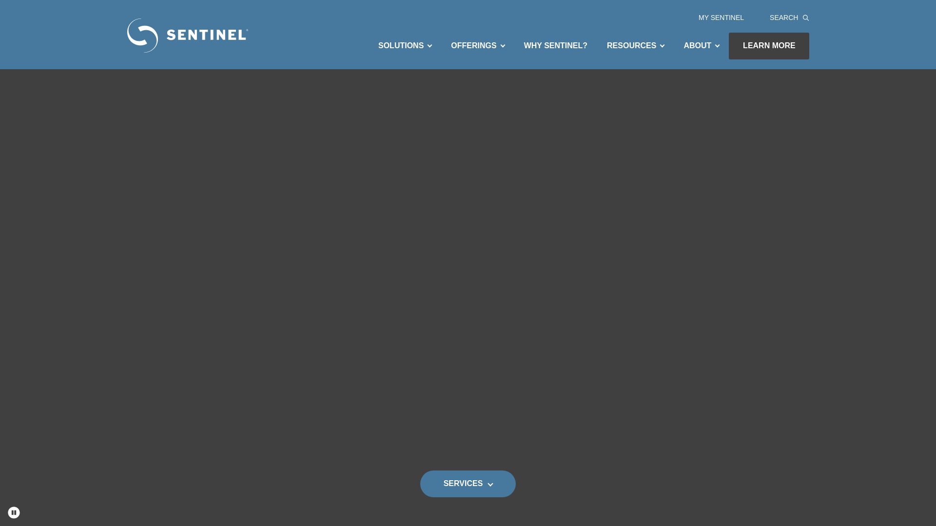 website screenshot of https://meetsentinelmail.com/