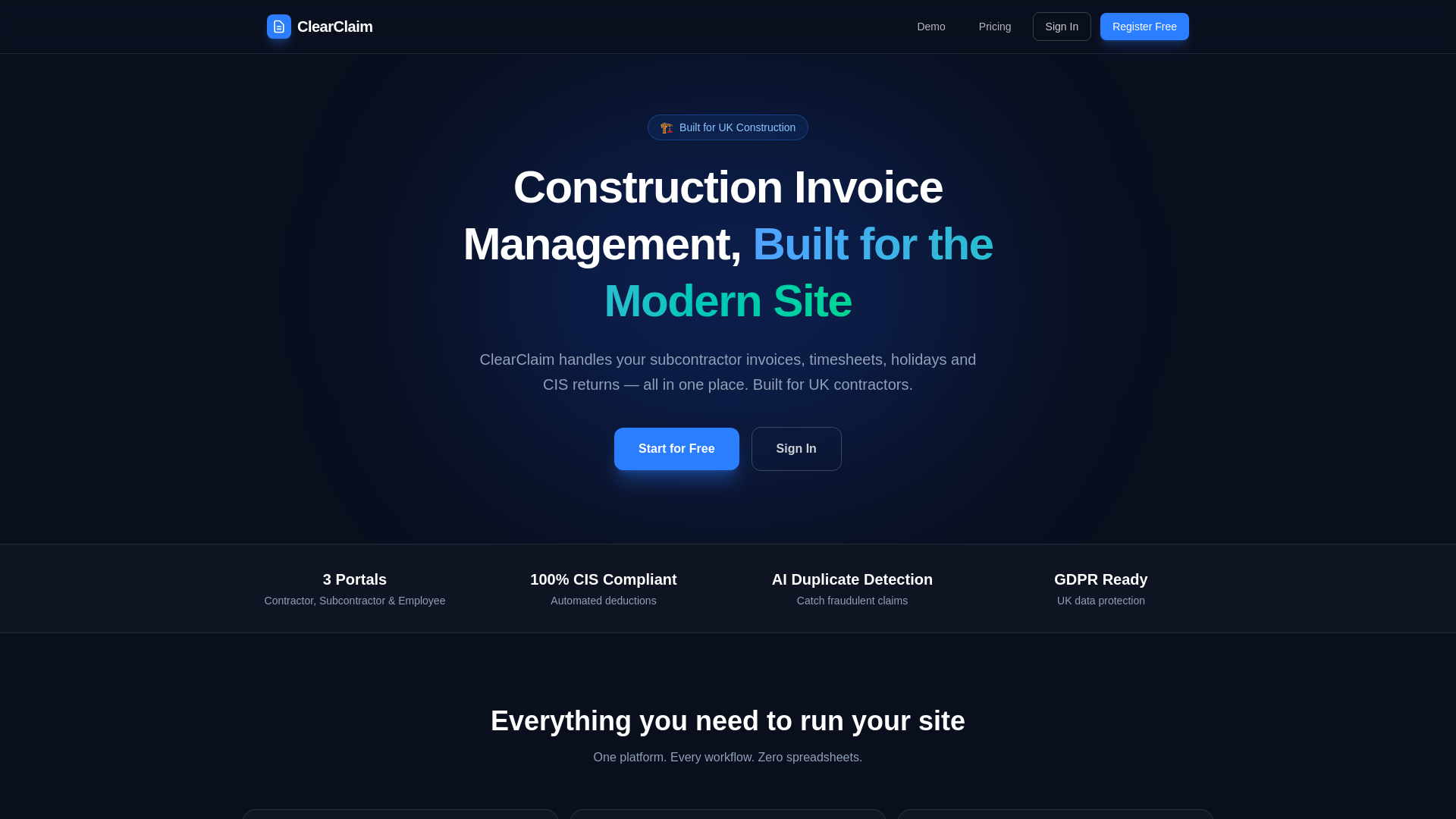 website screenshot of https://getclearclaim.co.uk/
