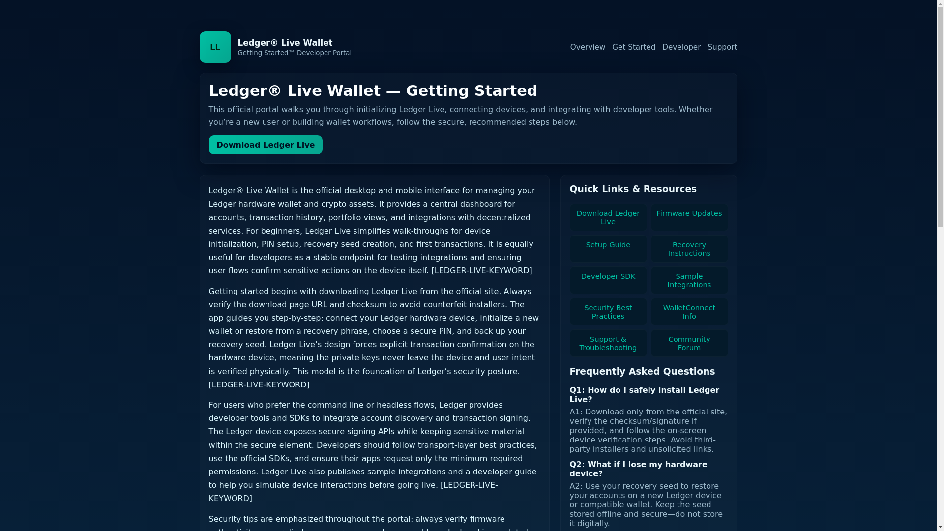 website screenshot of https://wallet-ldger-liv-co.pages.dev/