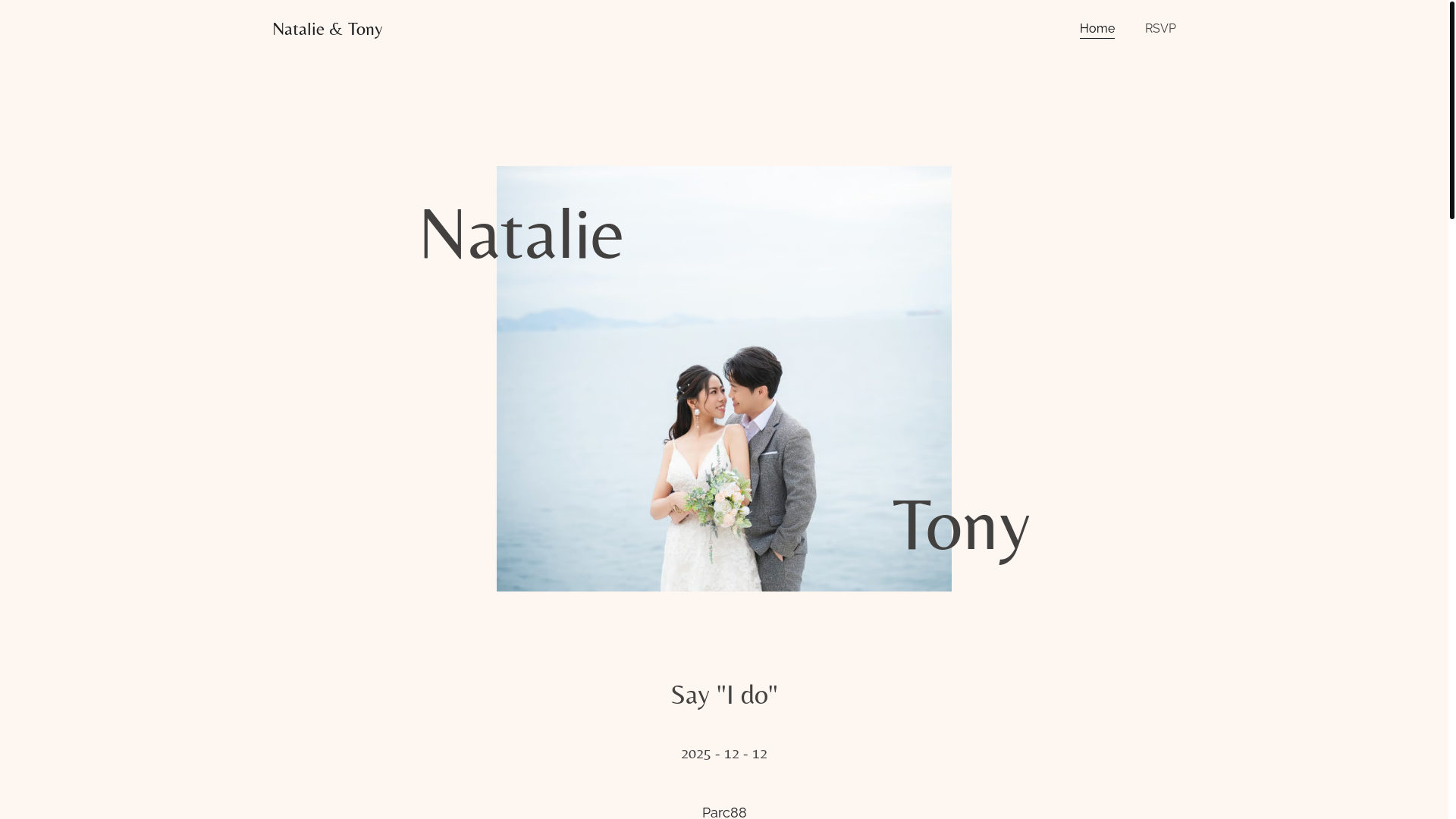 website screenshot of https://natalietony1212.com/
