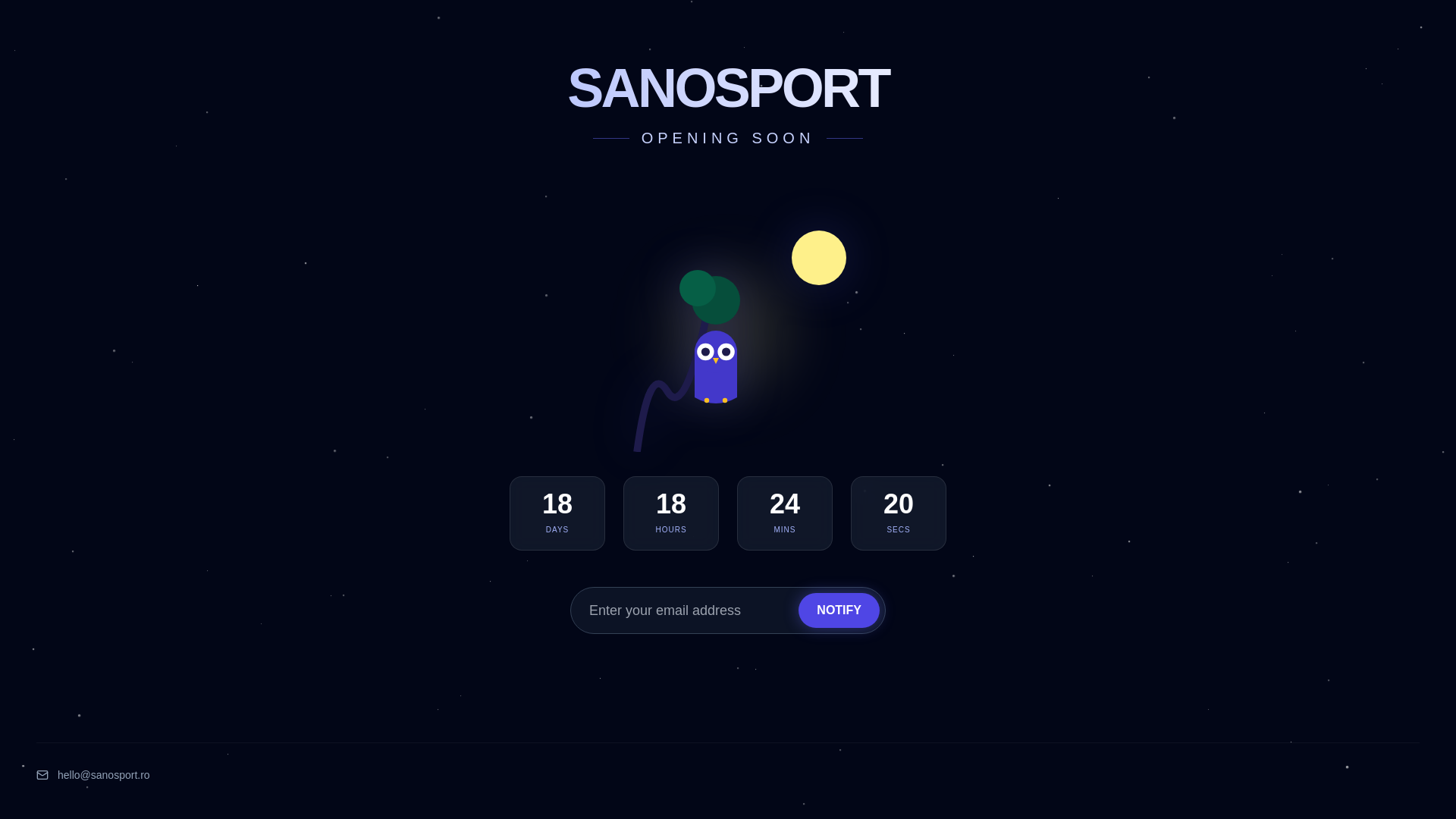 website screenshot of https://sanosport.ro/