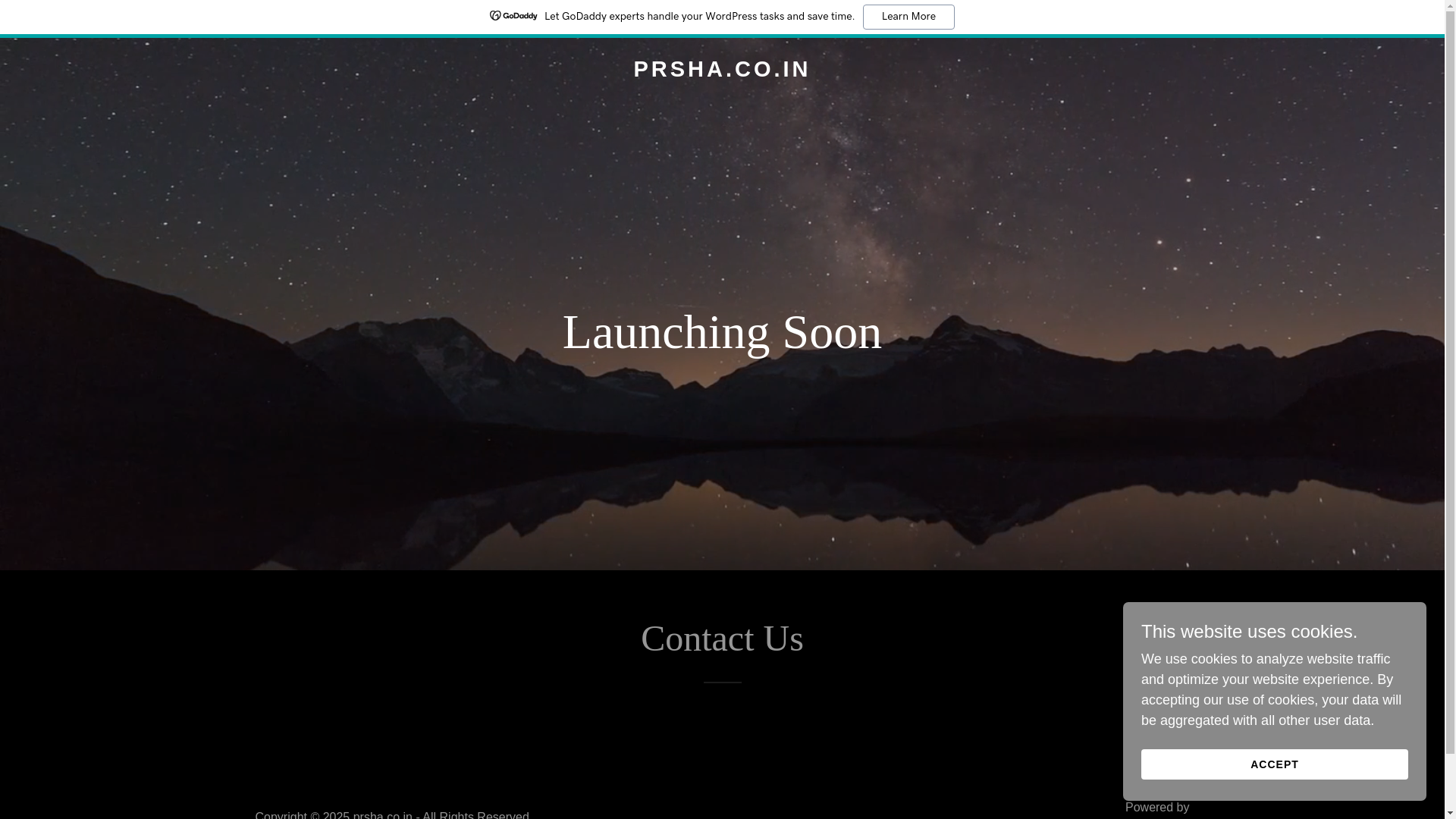 website screenshot of https://prsha.co.in/