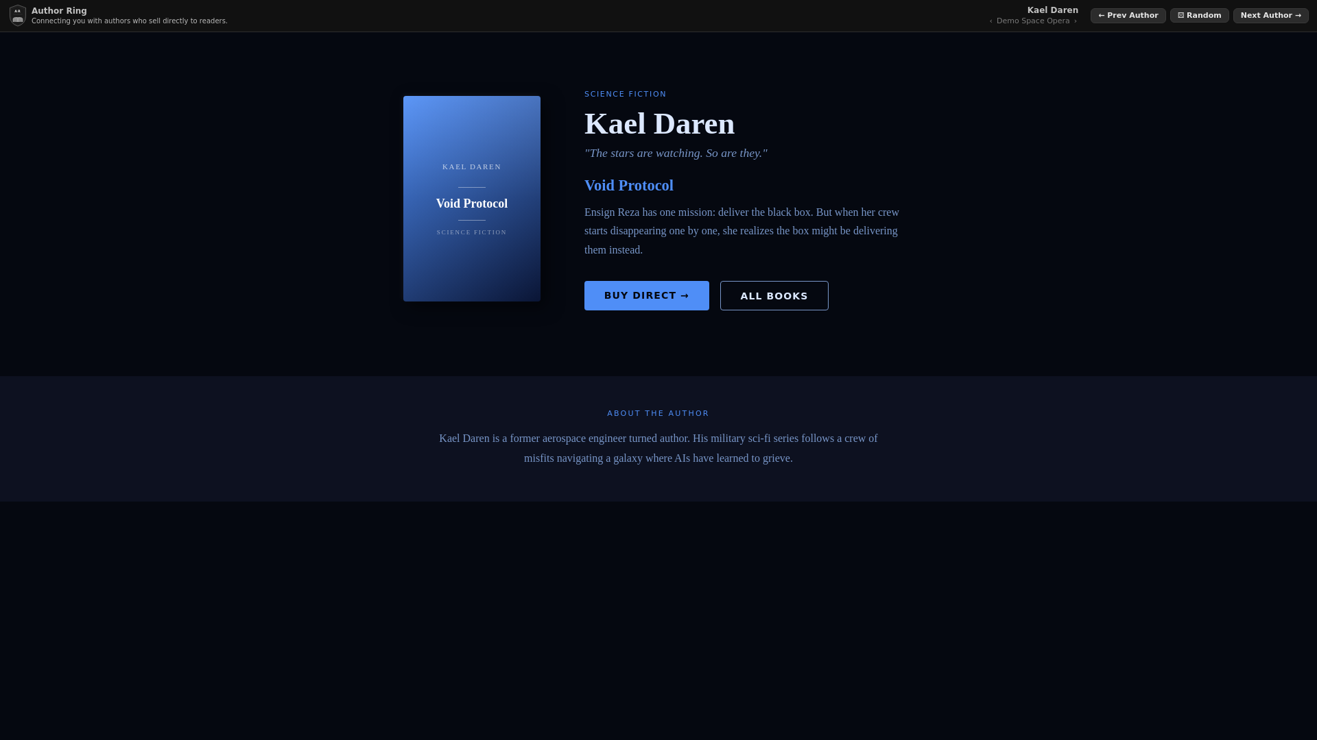 website screenshot of https://demo-kael-daren.pages.dev/