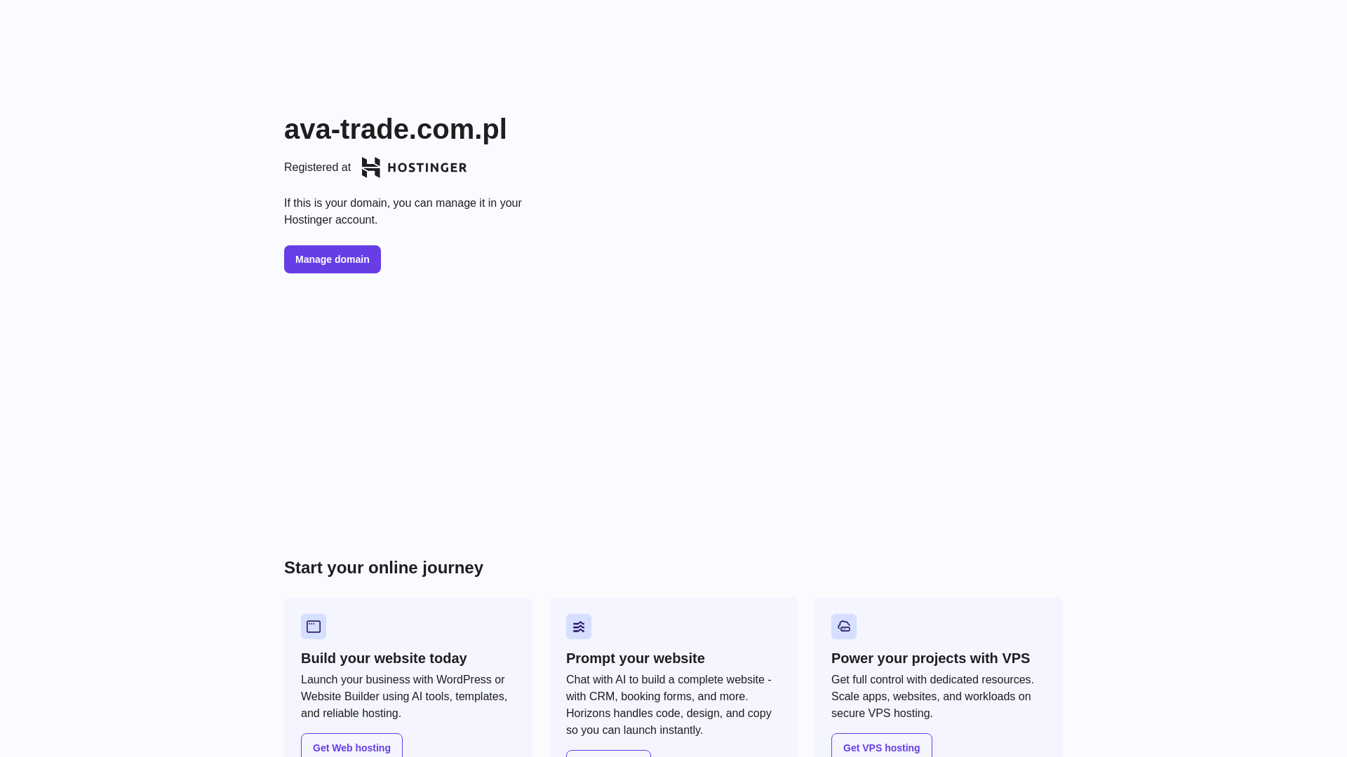 website screenshot of https://ava-trade.com.pl/