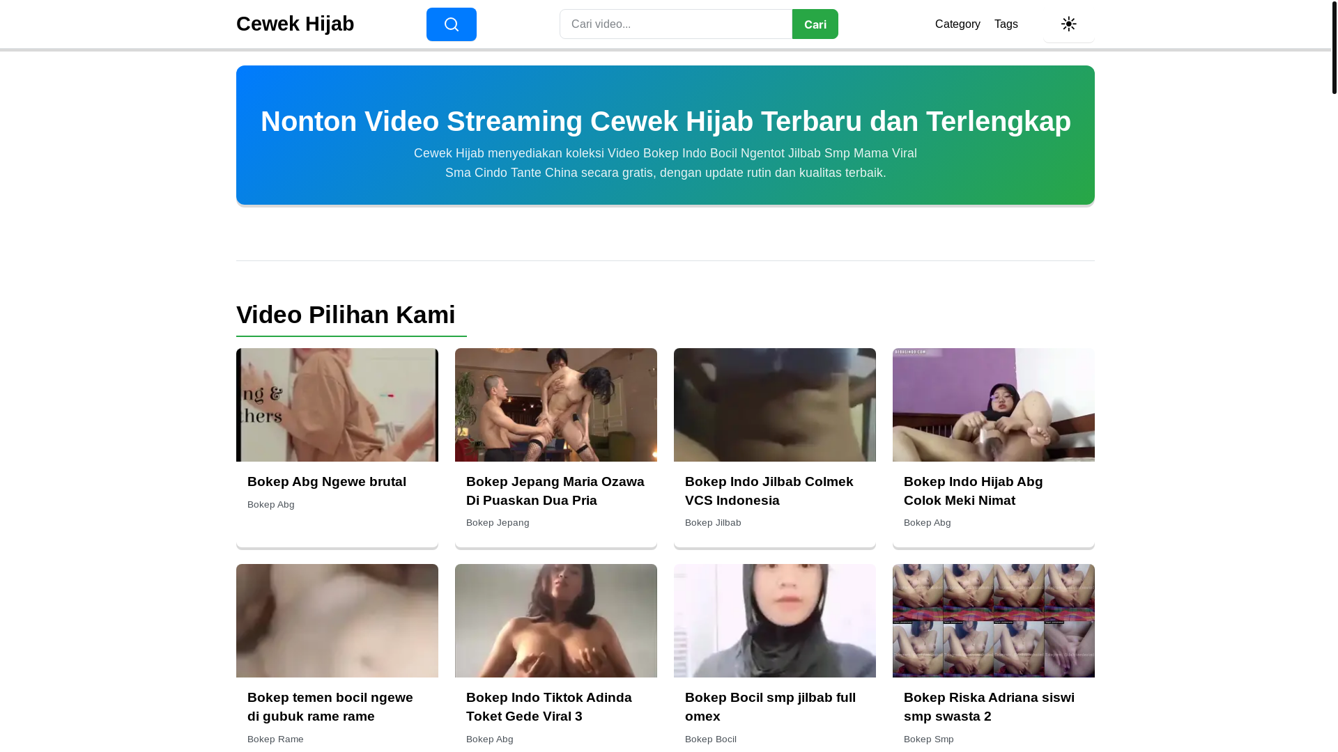 website screenshot of https://cewekhijab.pages.dev/