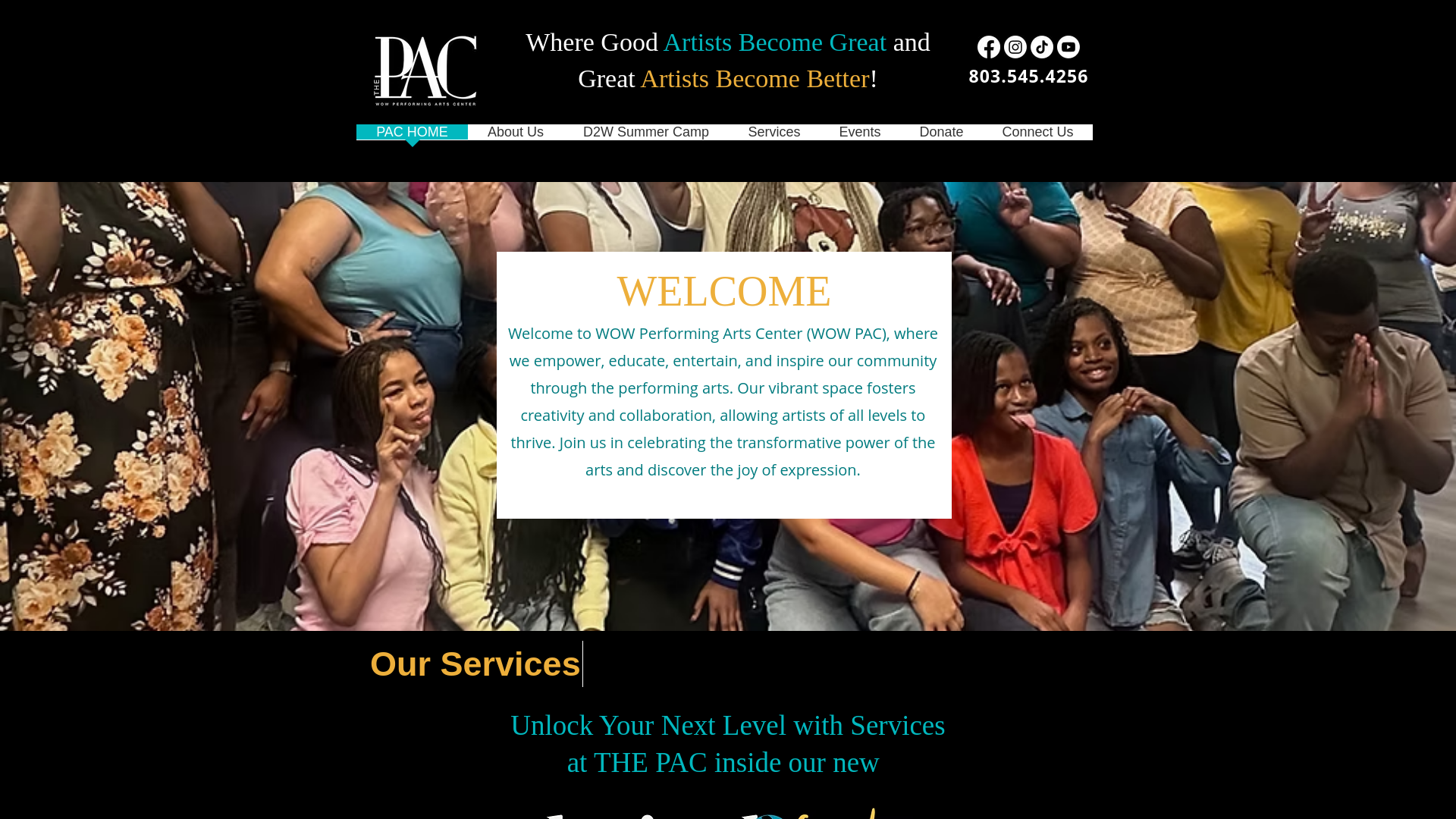 website screenshot of https://destined2wow.org/