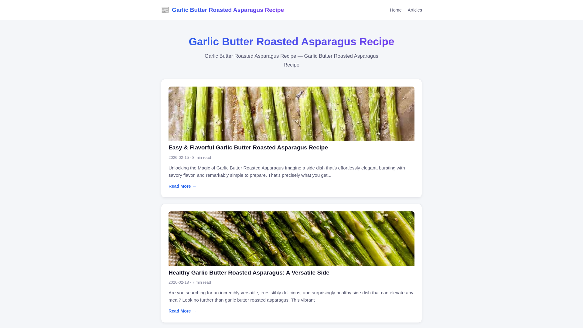 website screenshot of https://garlic-butter-roasted-asparagus-recipe.pages.dev/