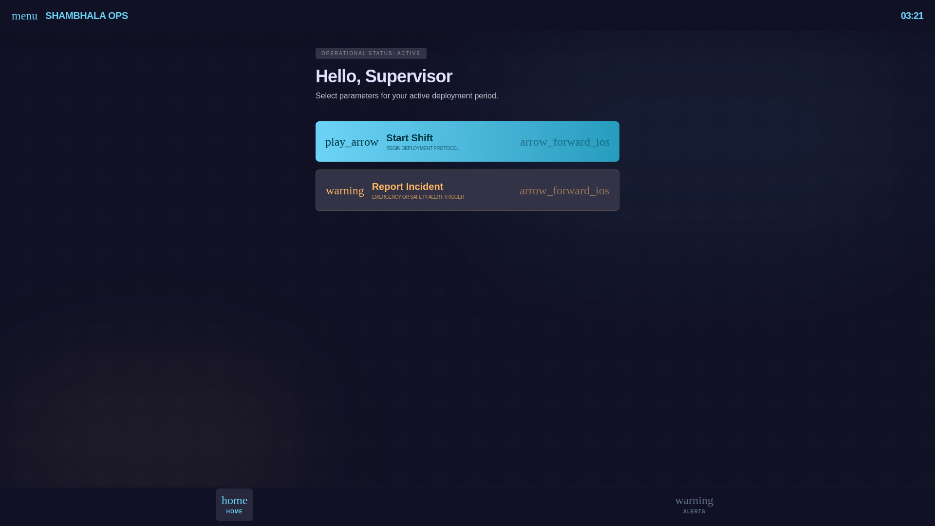 website screenshot of https://shambhala-supervisor.pages.dev/