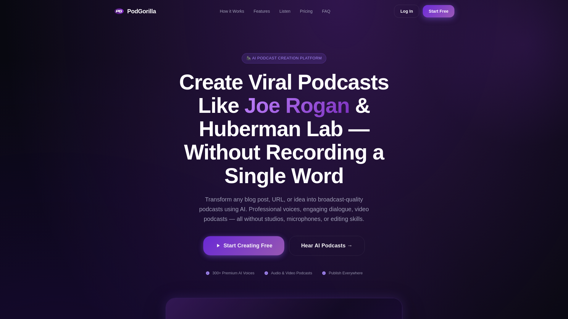 website screenshot of https://podgorilla.pages.dev/
