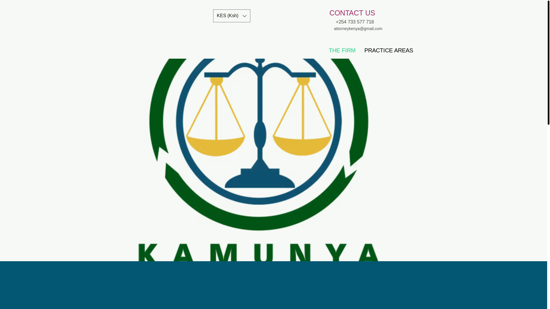 website screenshot of https://kamunya-advocates.com/