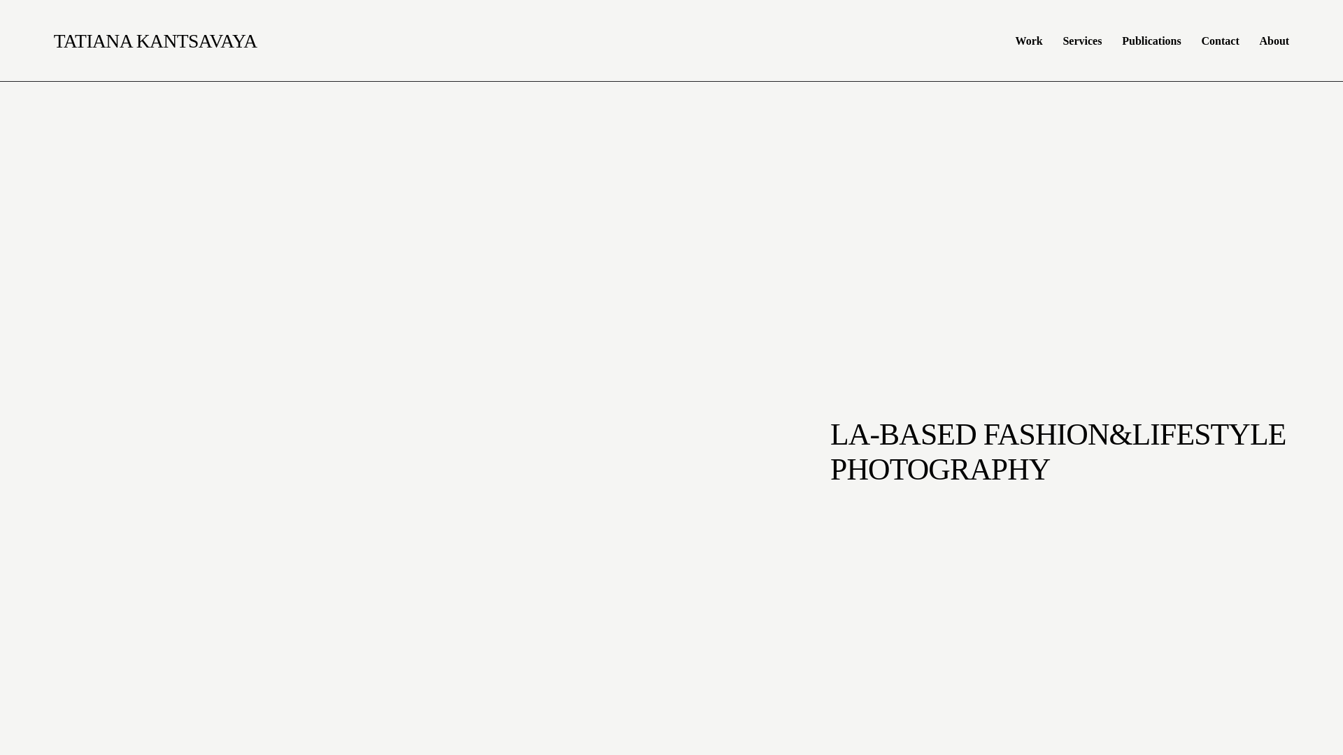 website screenshot of https://tatianakantsavaya.com