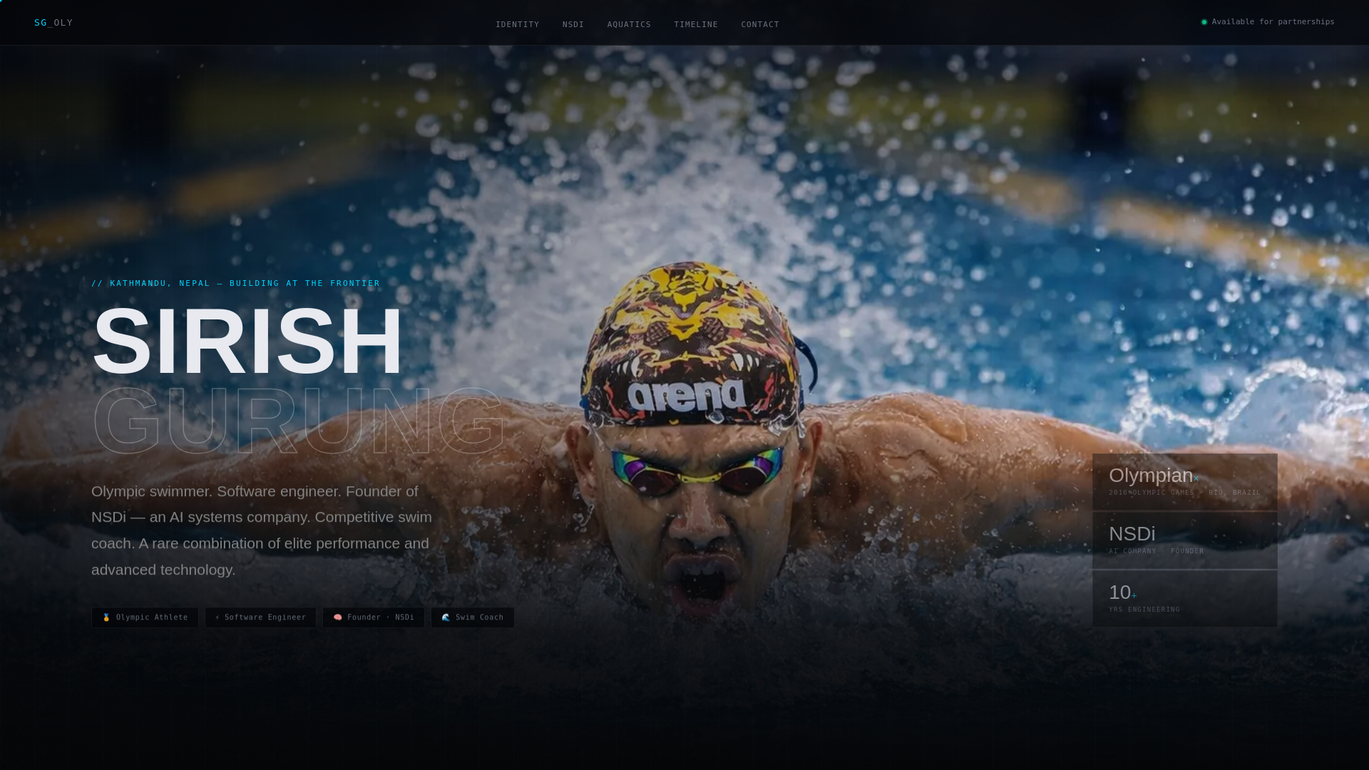 website screenshot of https://sirish-gurung.com.np/